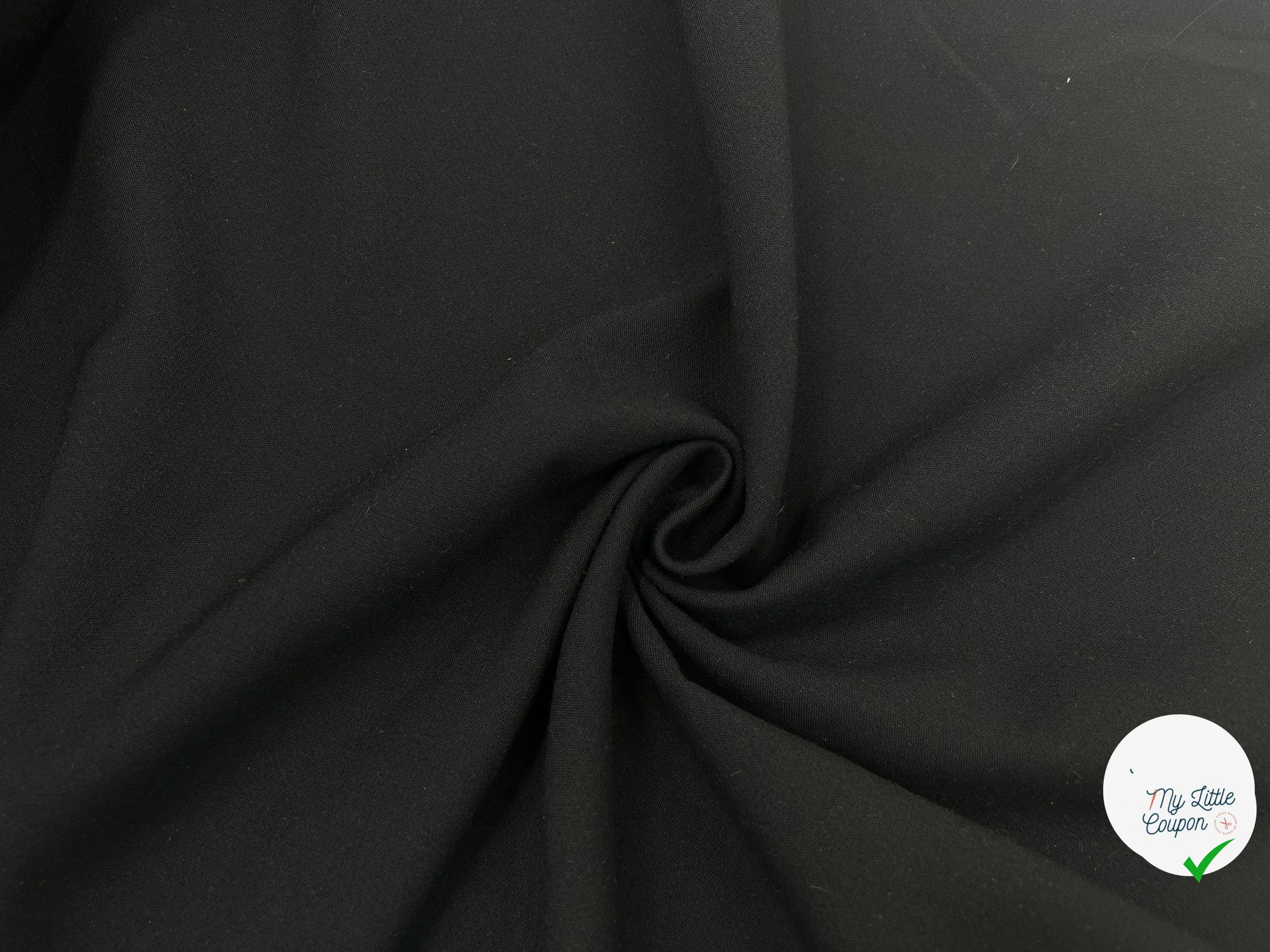 TOILE POLYAMIDE NOIR STRETCH - My Little Coupon - tissu - coudre
