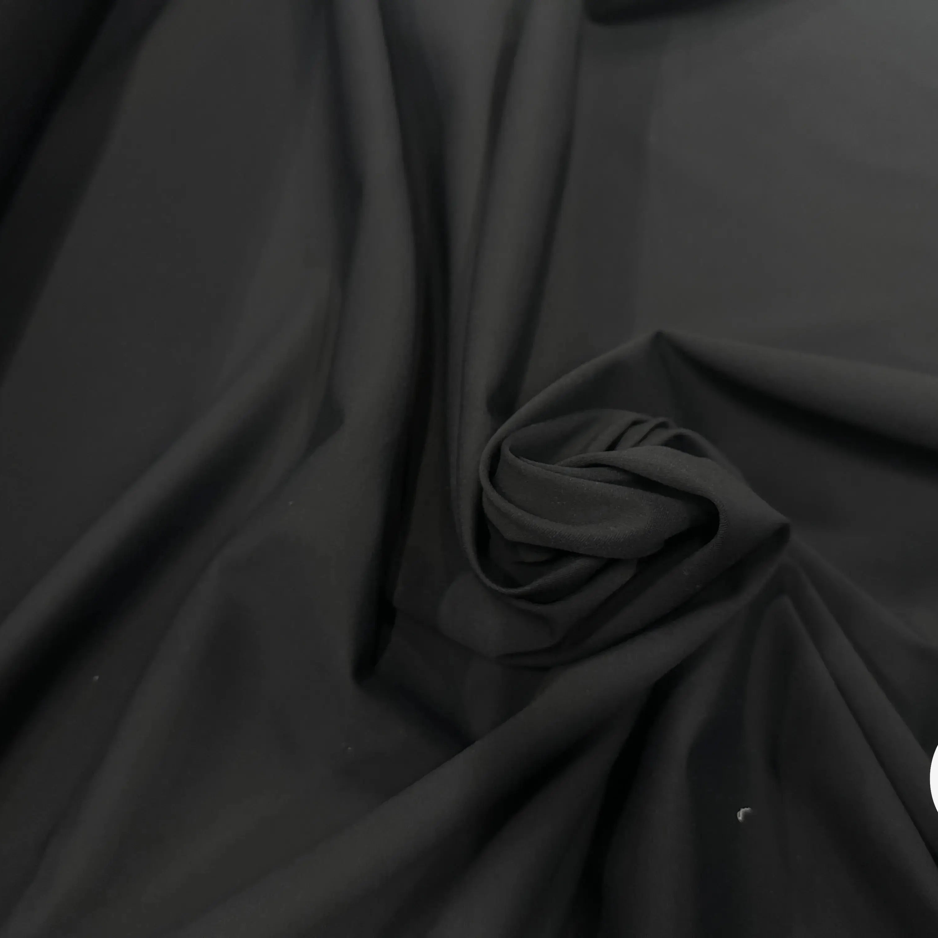 TOILE SERGÉ FLUIDE BLACK 5% ELASTHANNE MLC INTERN