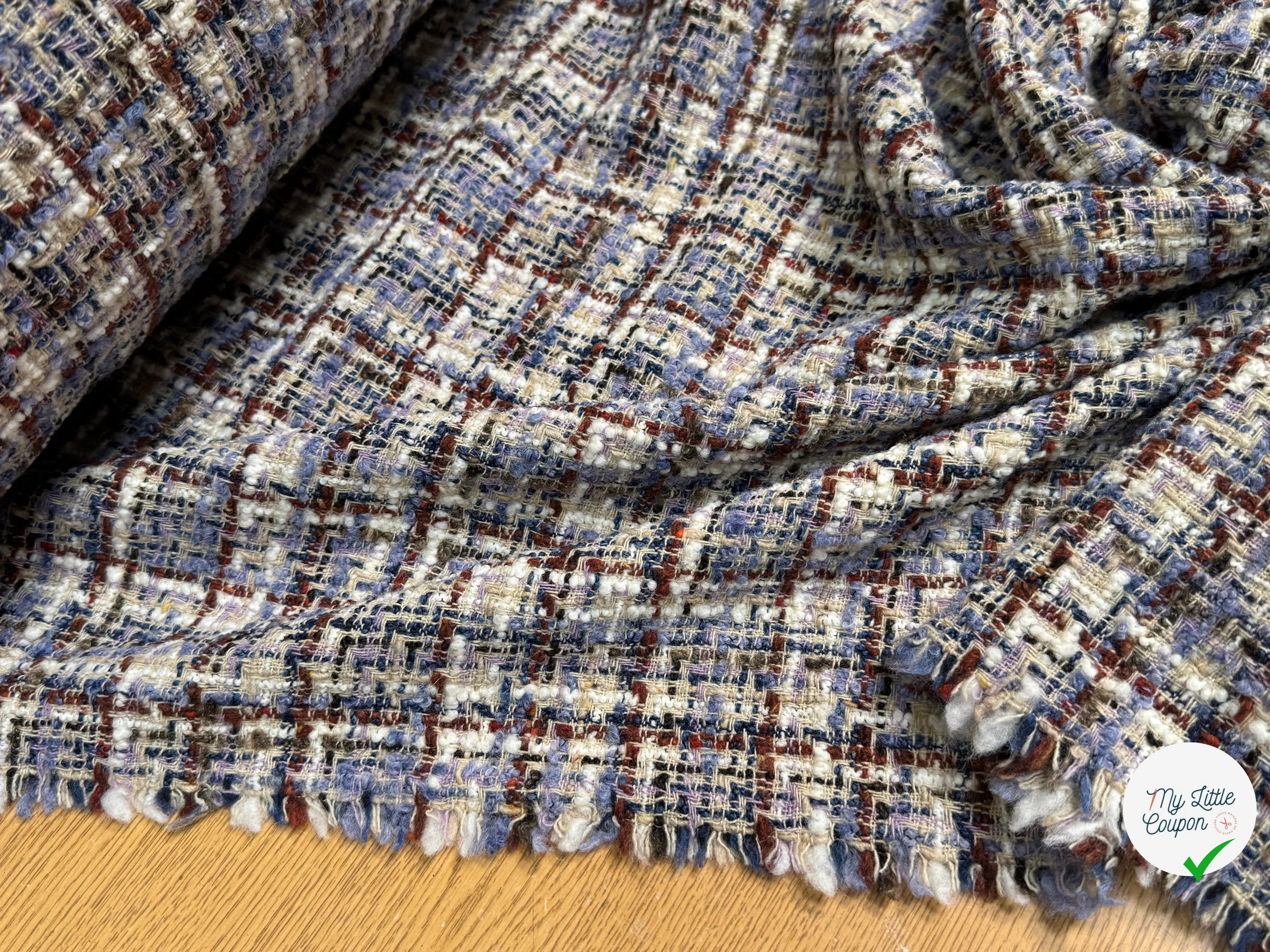 TWEED BOUCLETTE 31% LAINE MULTICO FAITRIVIA - My Little Coupon