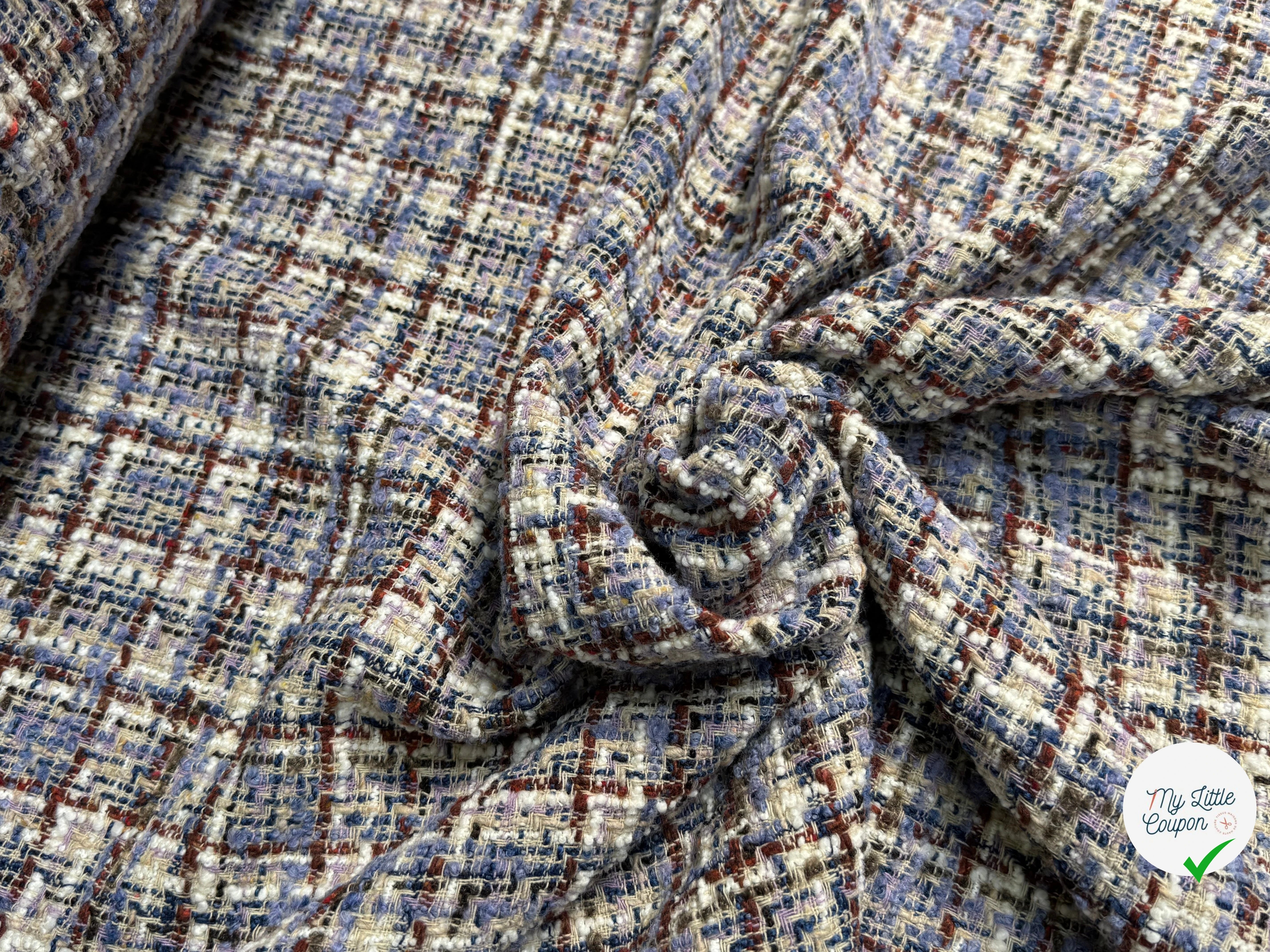 TWEED BOUCLETTE 31% LAINE MULTICO FAITRIVIA - My Little Coupon
