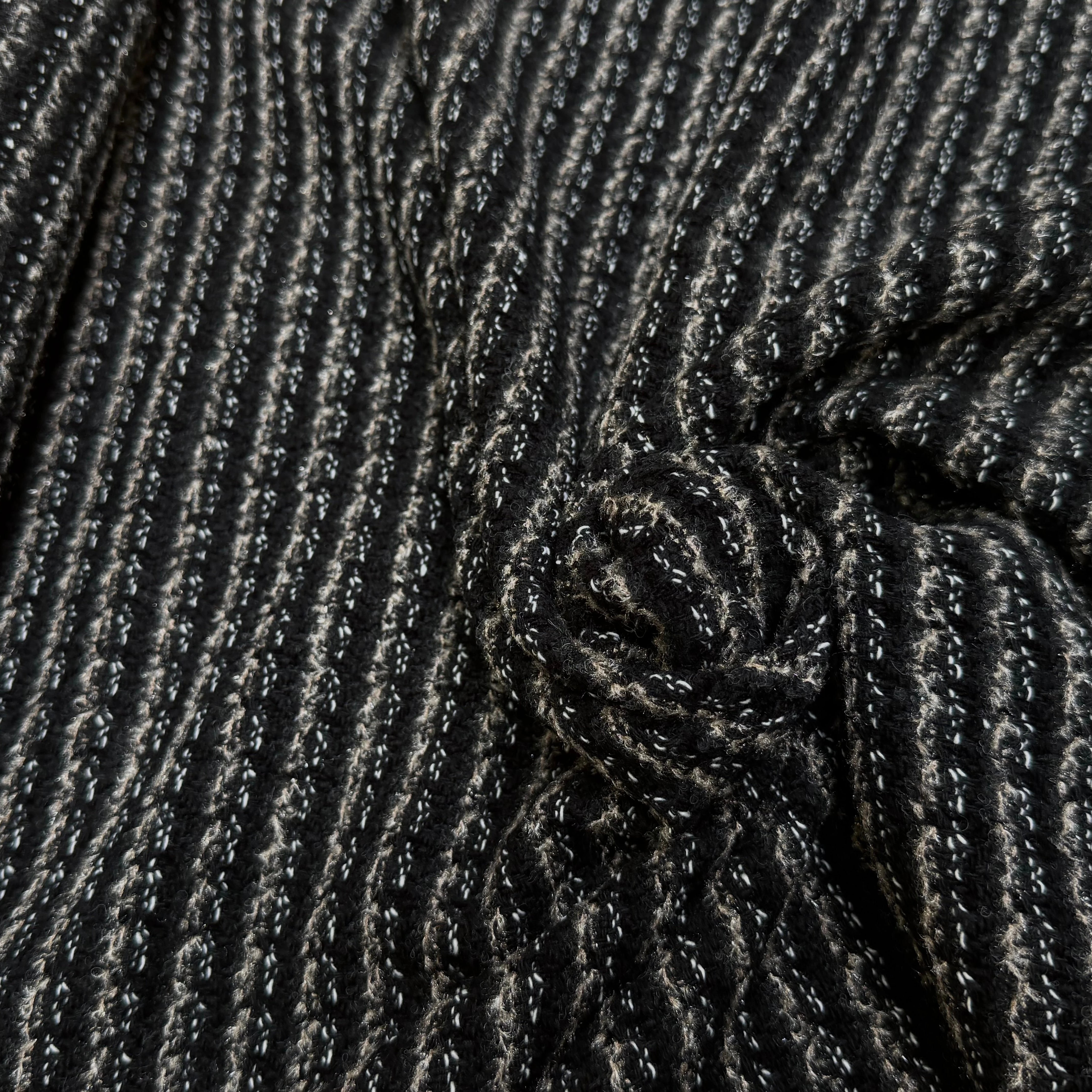(Chute) TWEED BOUCLETTE DE LAINE RAYURES 76% LAINE - My Little Coupon