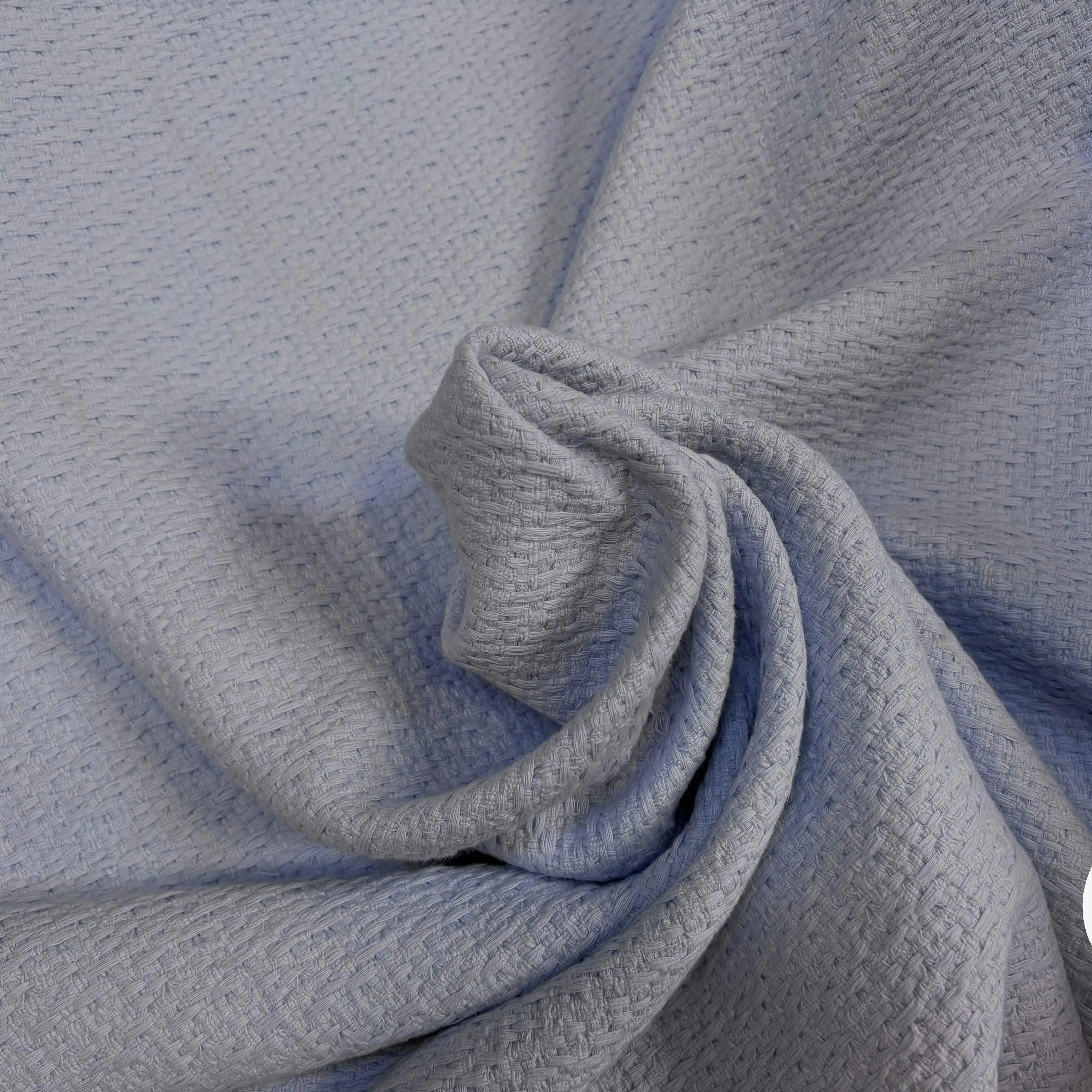 TWEED COTON BLEU BÉBÉ 100% COTON - My Little Coupon