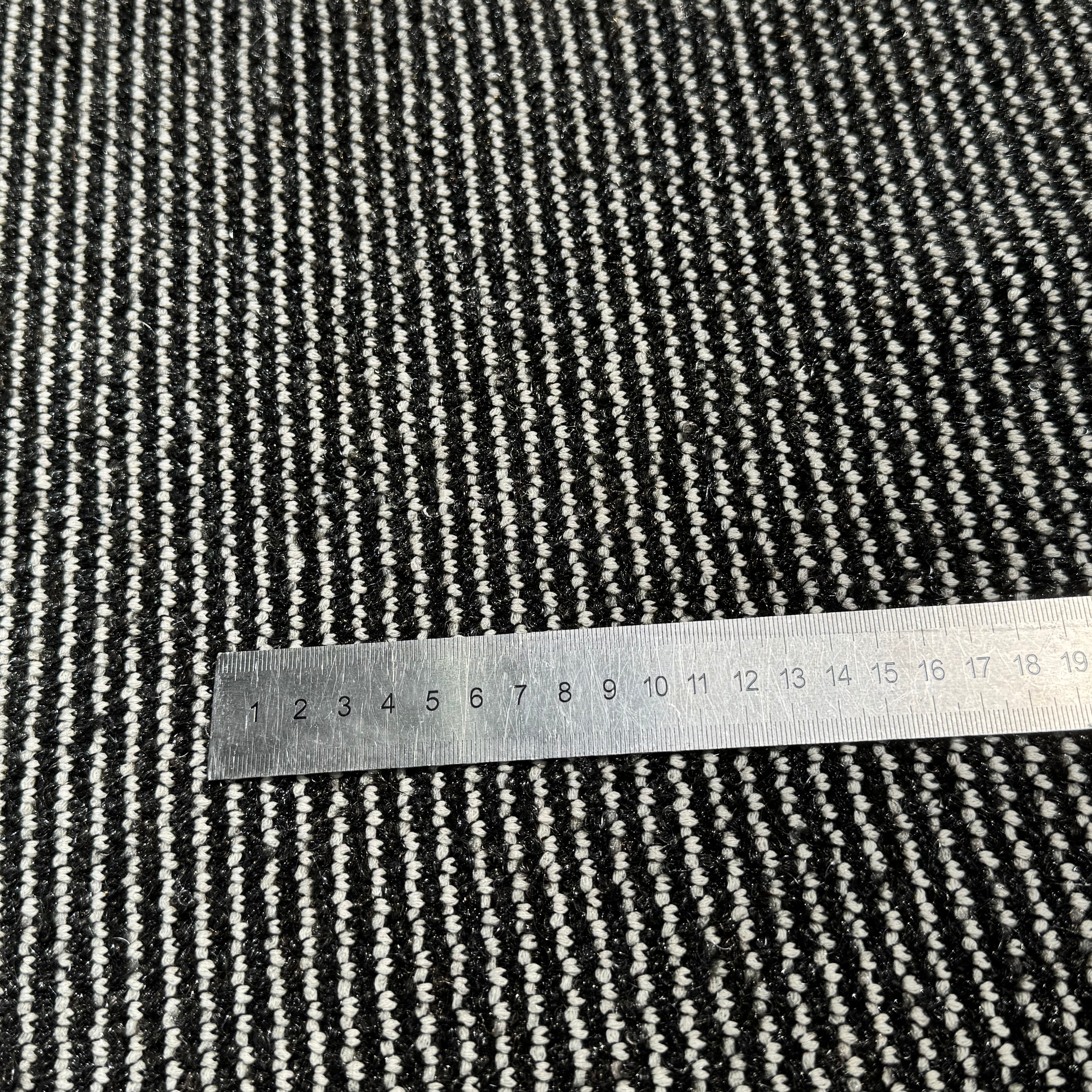 (Chute) TWEED DE LAINE BOUCLETTE STRETCH BLANC GRIS - My Little Coupon