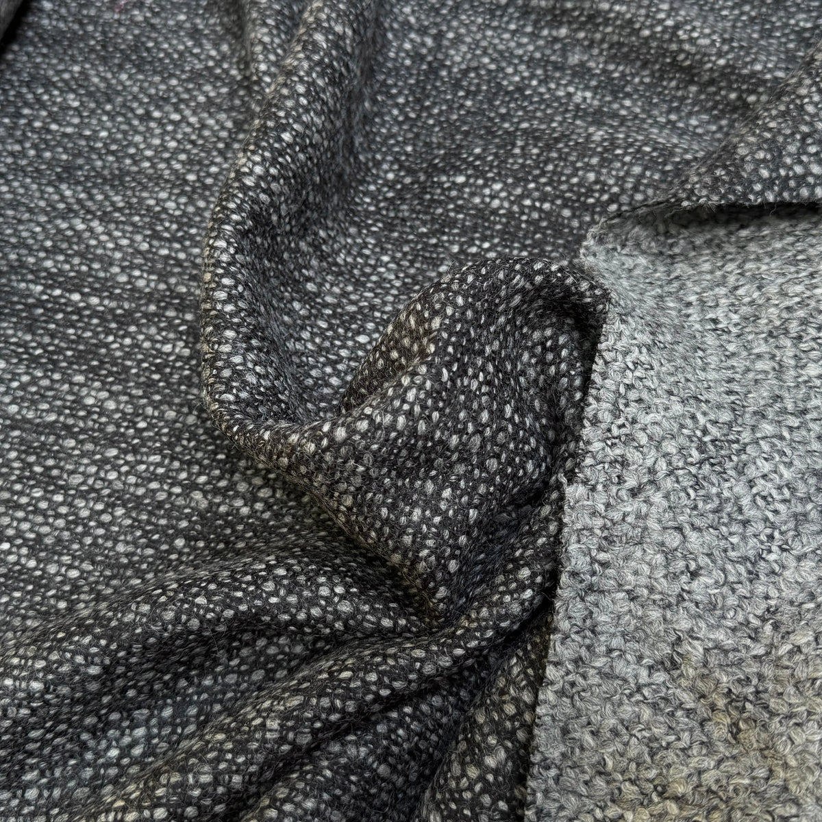 (Chute) TWEED DE LAINE BOUCLETTE SUBLIME GRIS CHINÉ - My Little Coupon