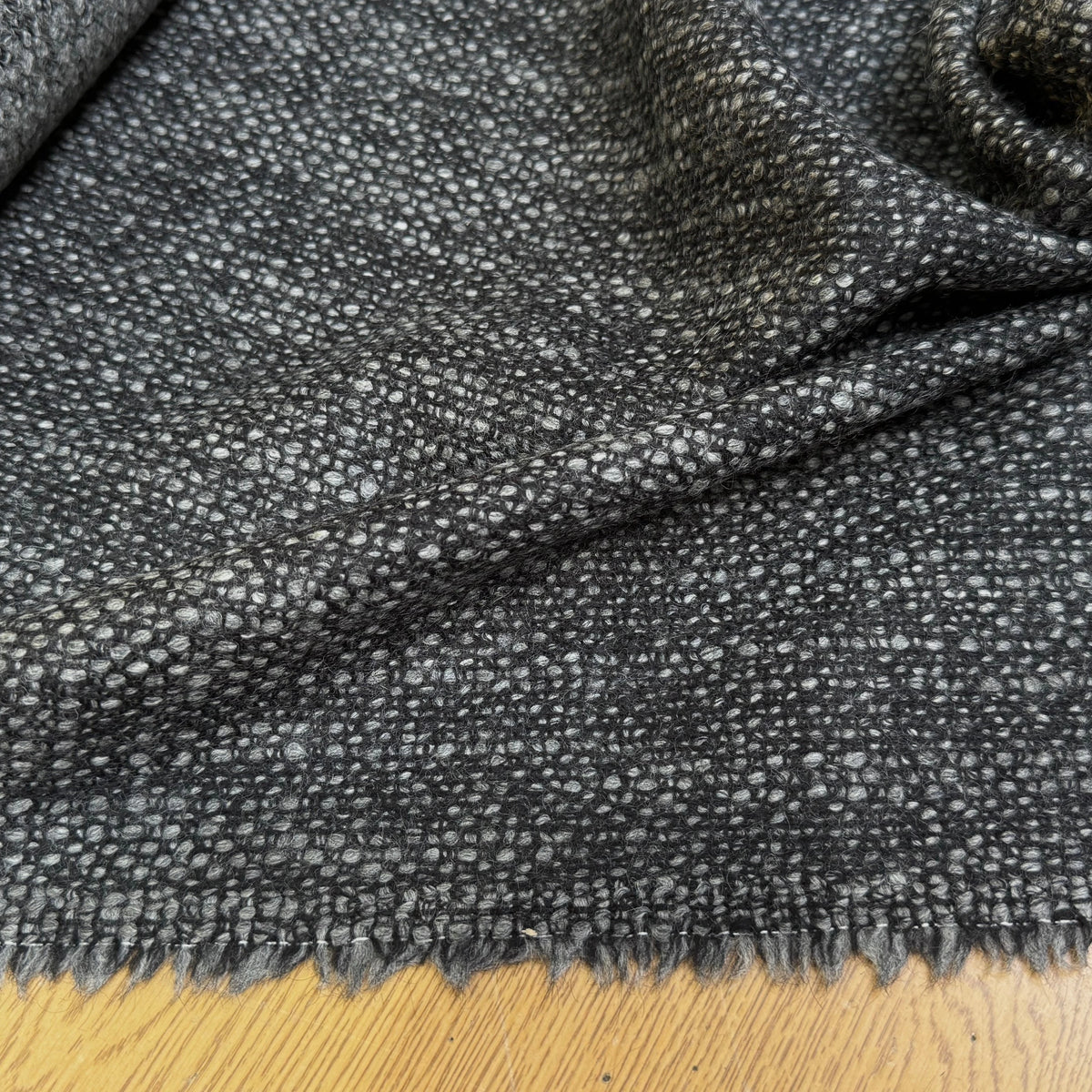 (Chute) TWEED DE LAINE BOUCLETTE SUBLIME GRIS CHINÉ - My Little Coupon