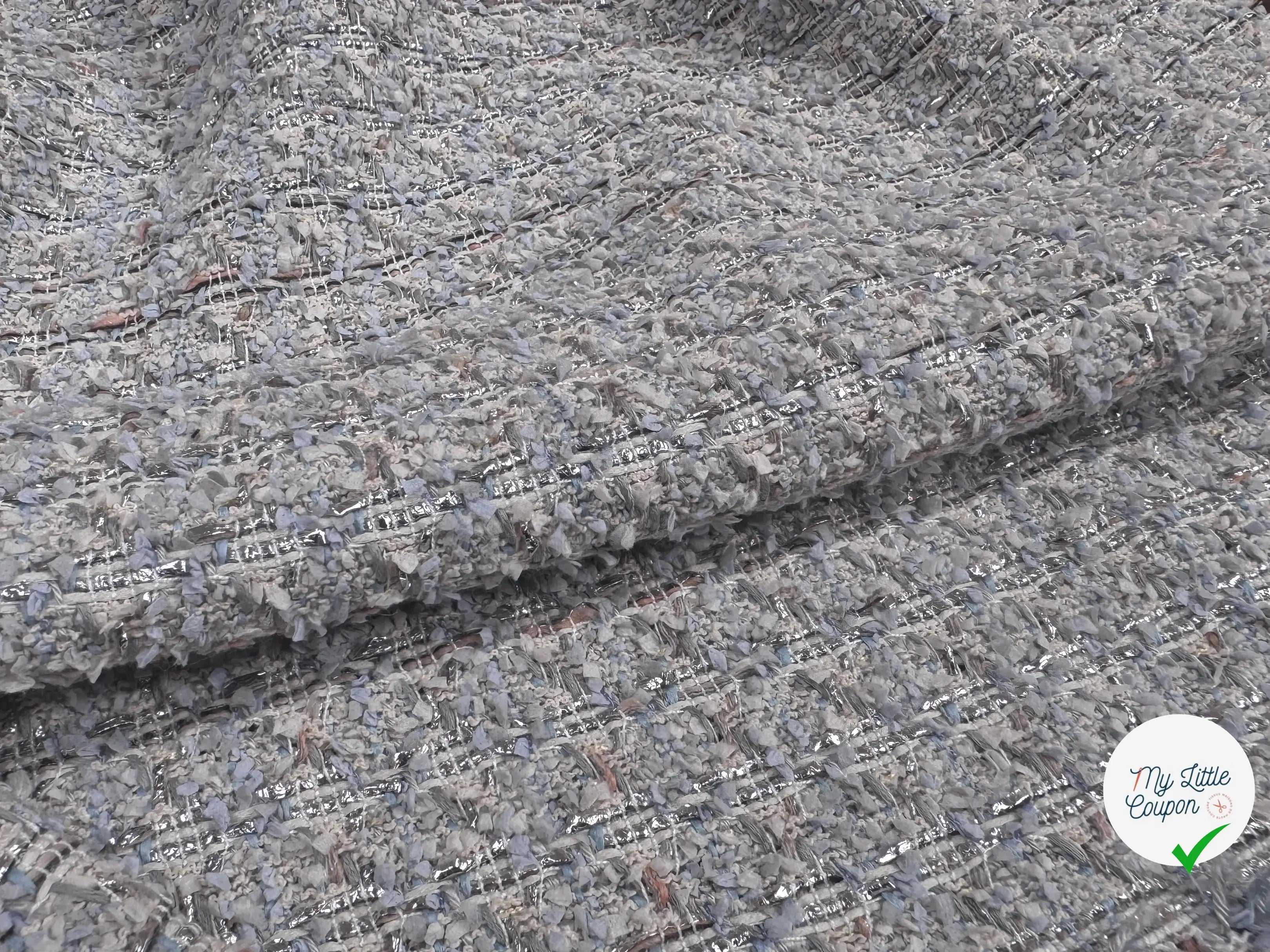 TWEED DE PRESTIGE MADE IN FRANCE LIGHT BLUE - My Little Coupon