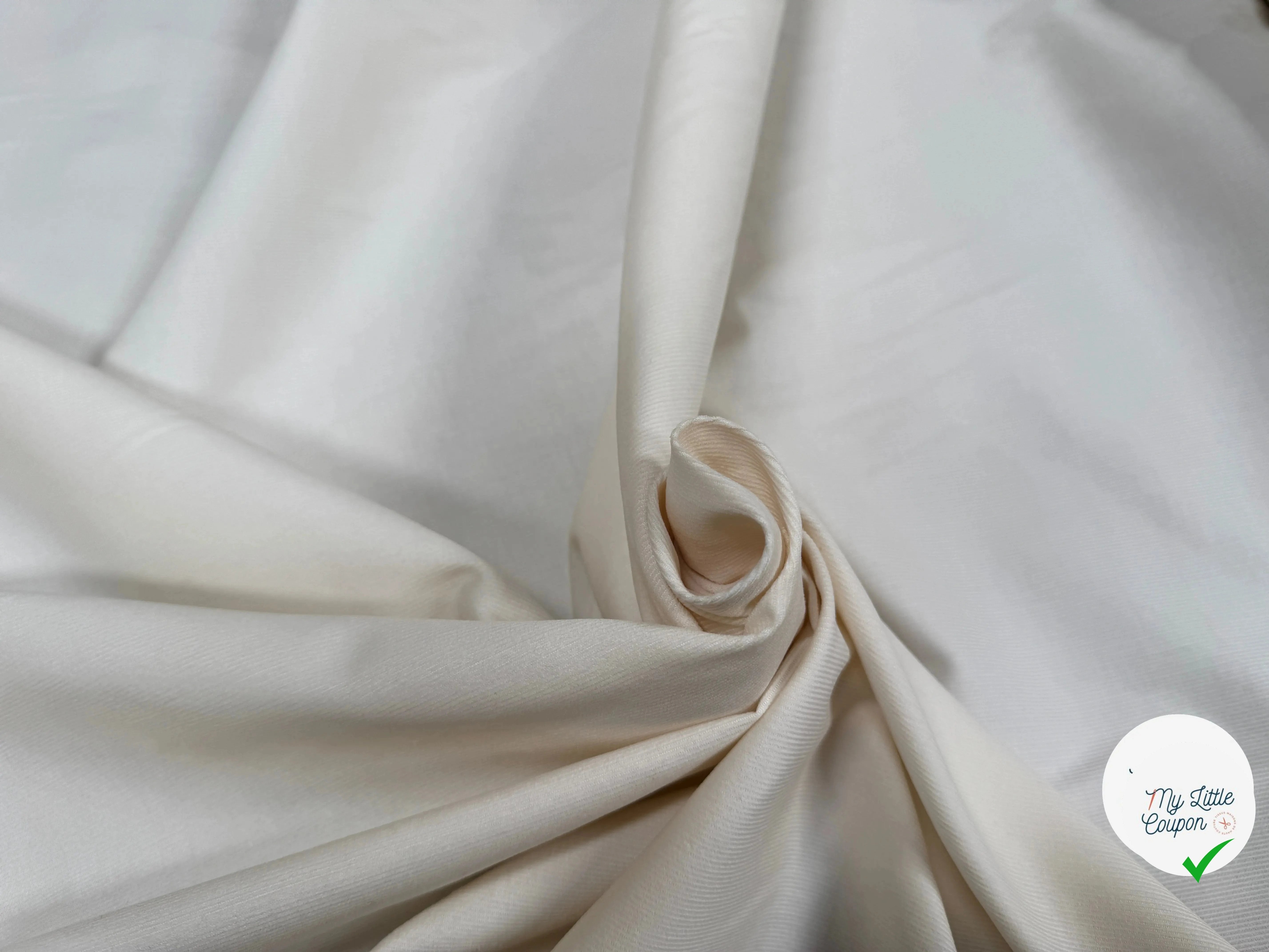 VELOURS 1000 RAIES UNI ÉCRU 145 - My Little Coupon
