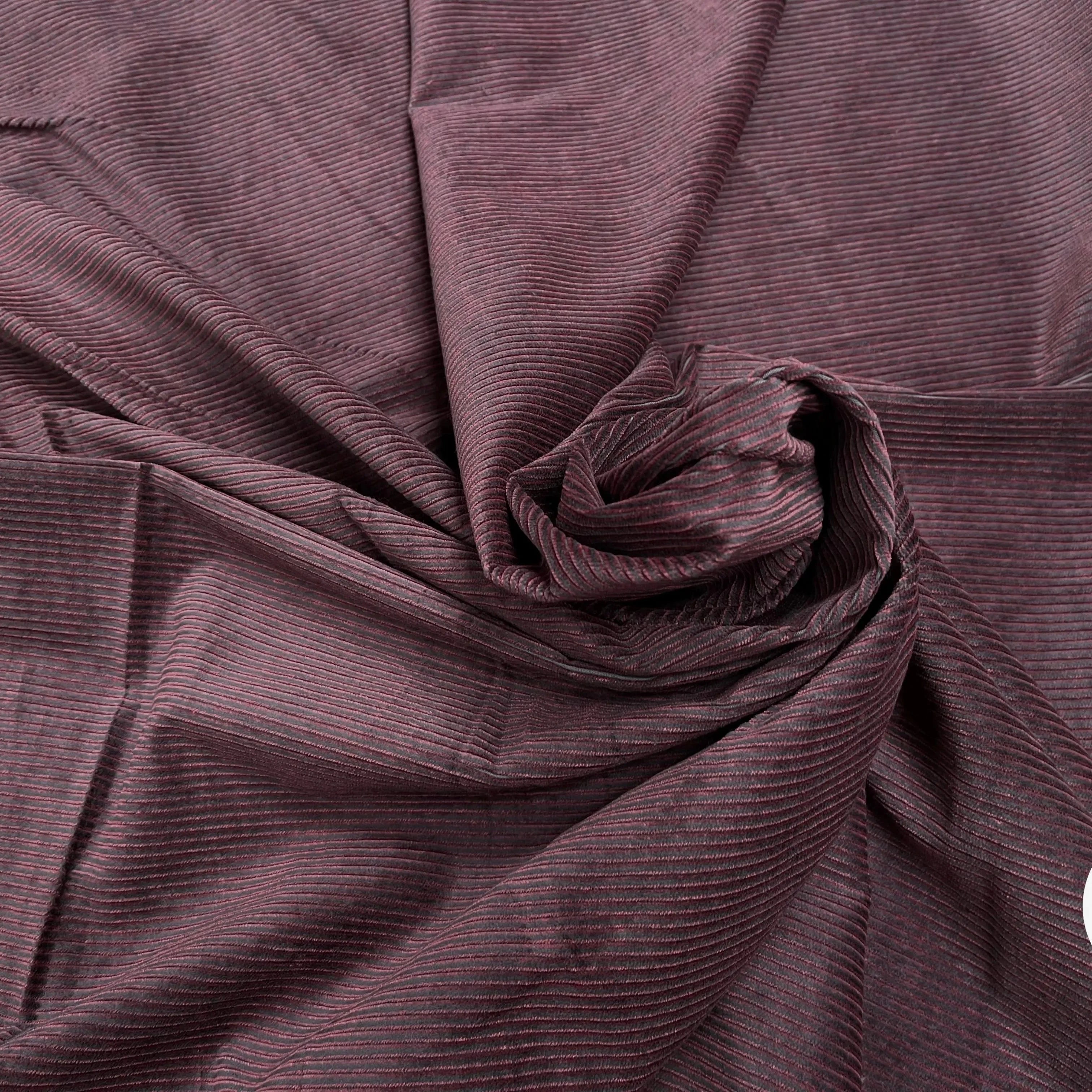 VELOURS 300 RAIES BORDEAUX COTON - My Little Coupon