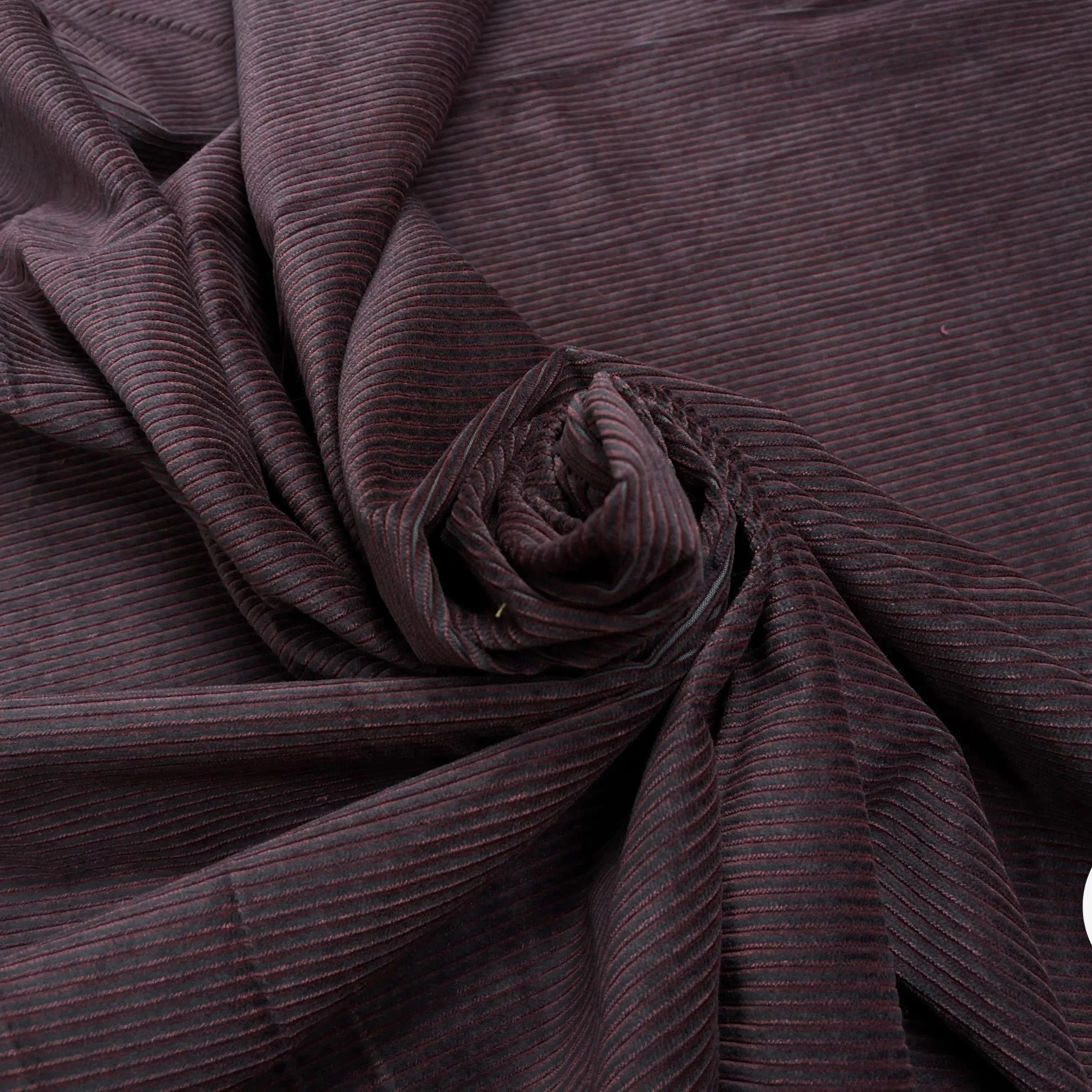 VELOURS 300 RAIES BORDEAUX COTON - My Little Coupon