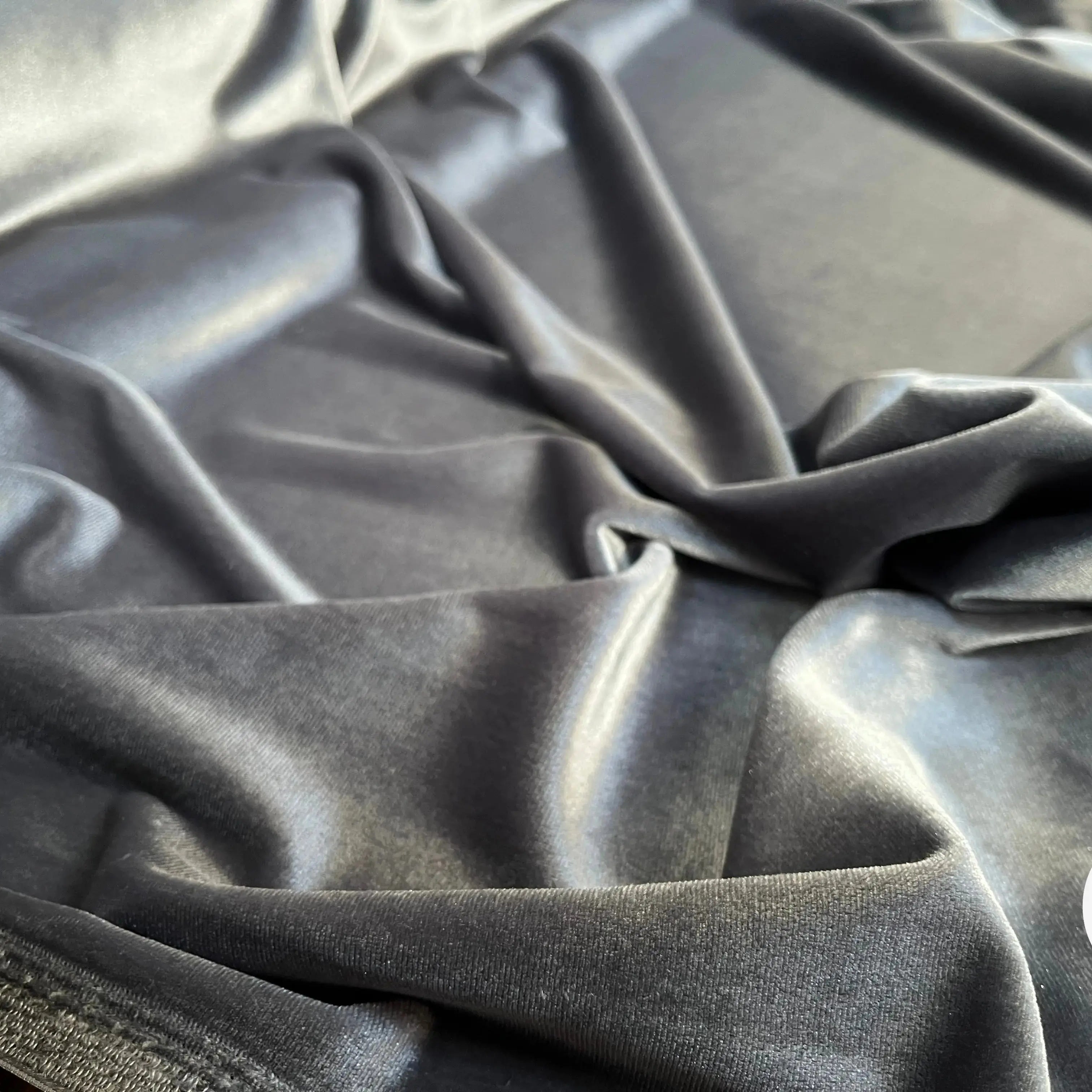 VELOURS CARVICO MAILLE STRETCH GRIS ARGENT - My Little Coupon