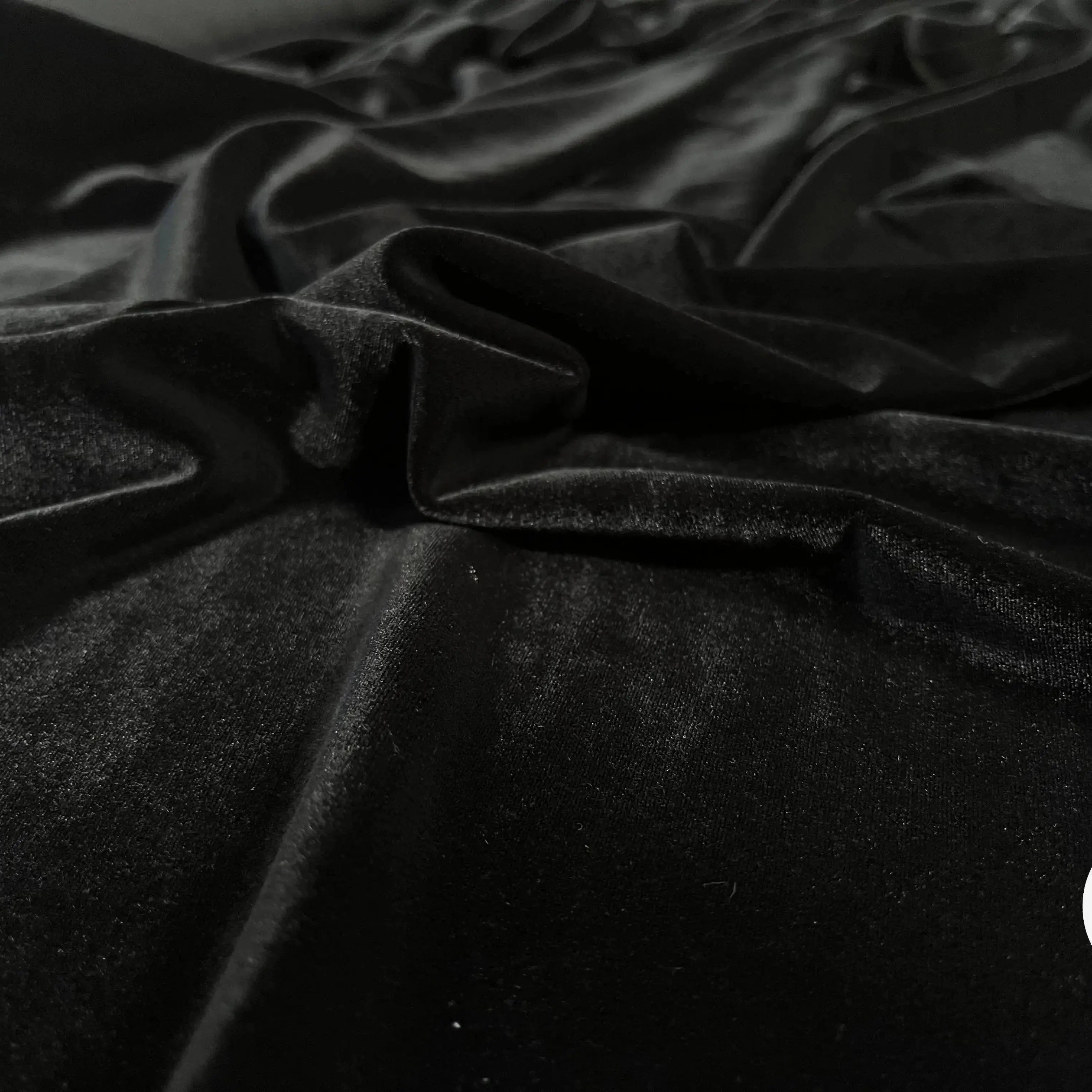 VELOURS CARVICO MAILLE STRETCH NOIR - My Little Coupon