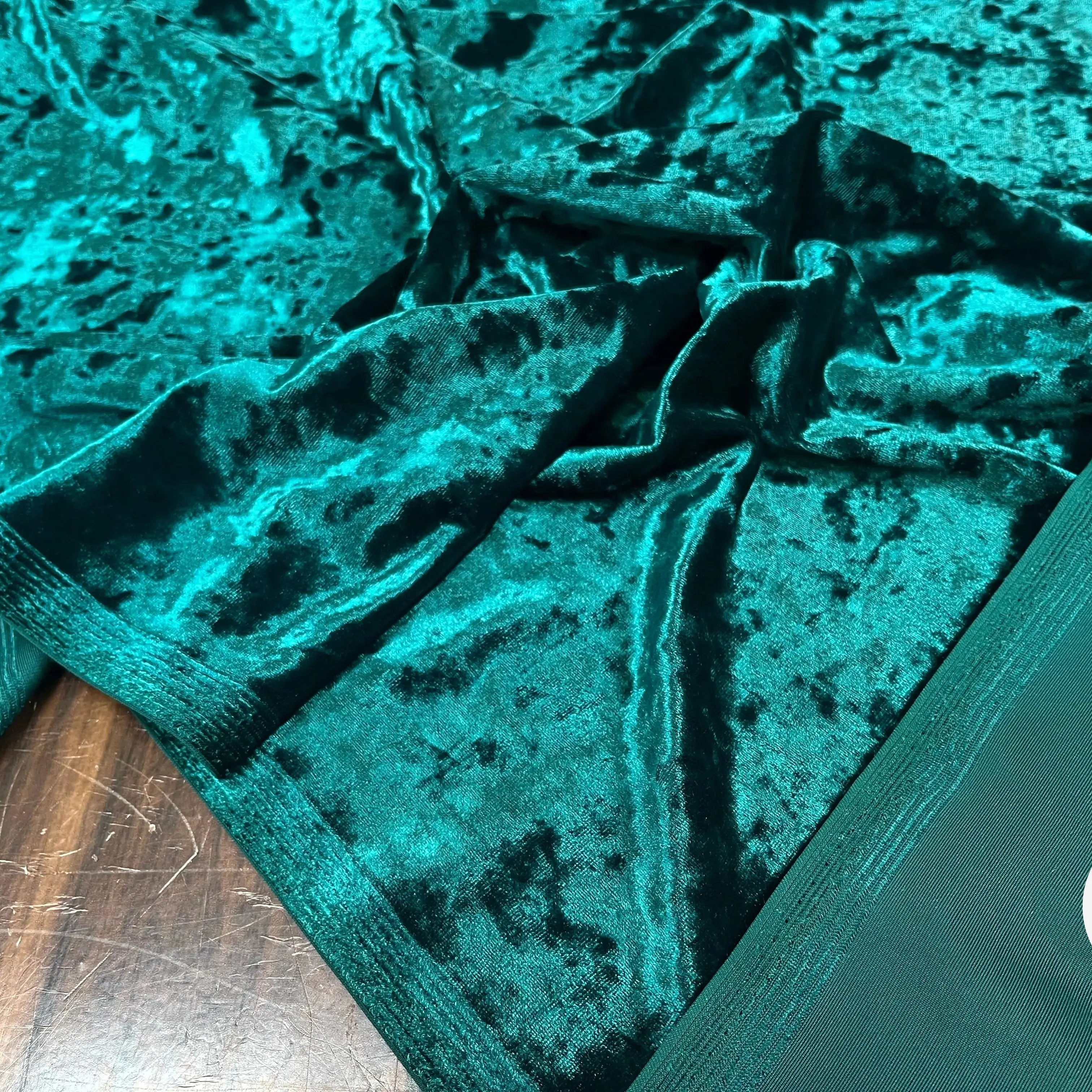 VELOURS CARVICO MAILLE STRETCH VERT - My Little Coupon