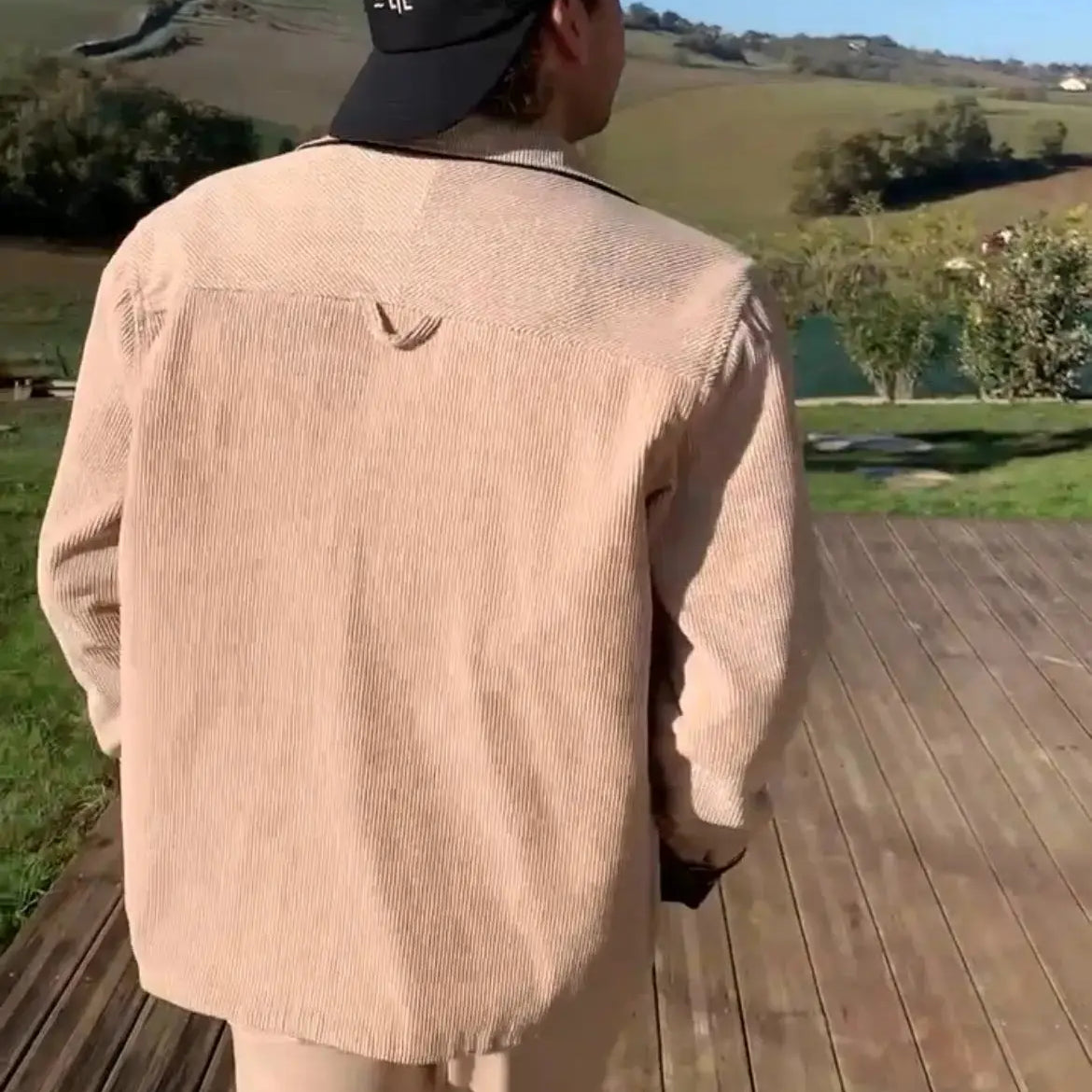 VELOURS COTELÉ 100% COTON BEIGE - My Little Coupon