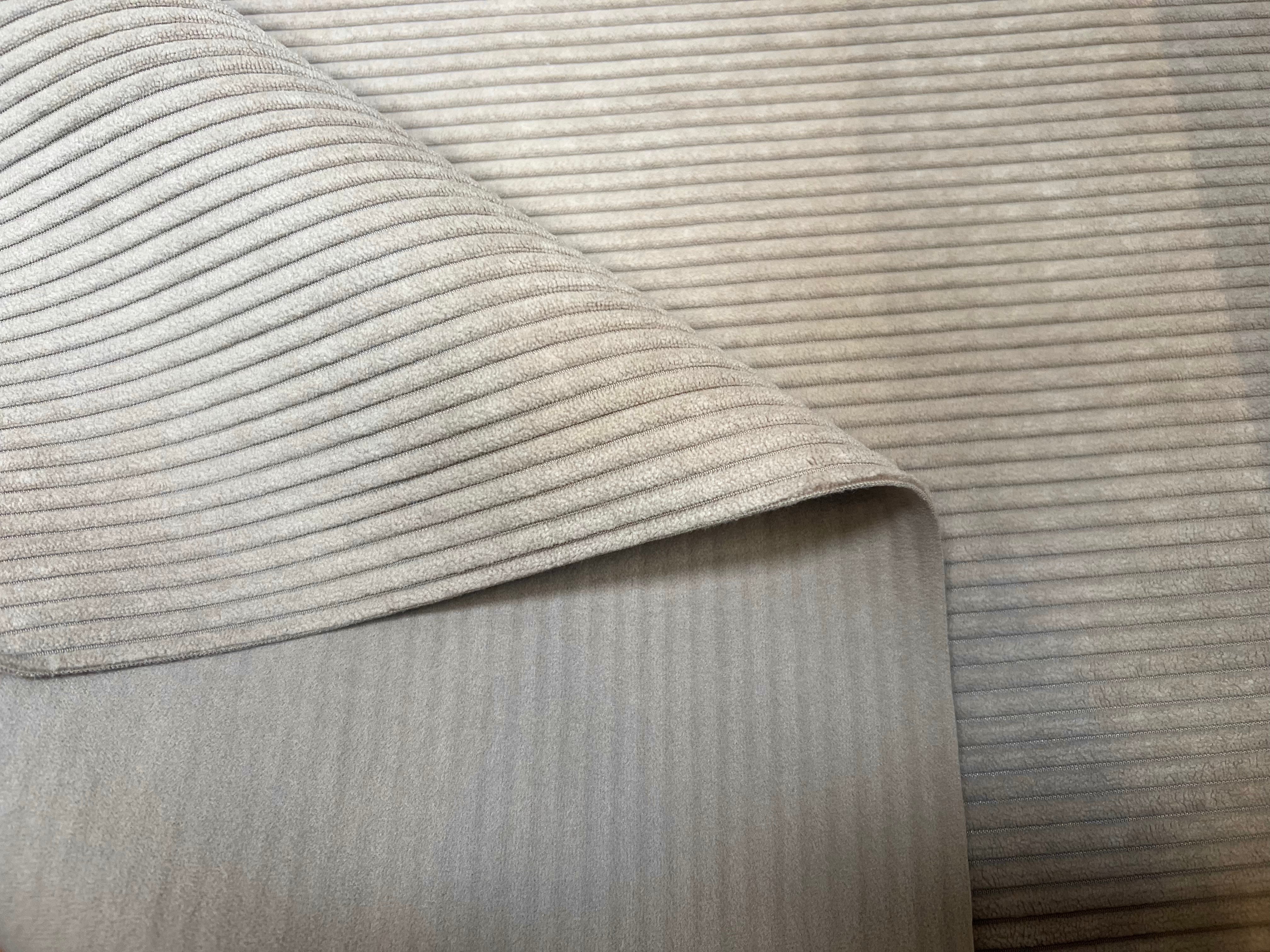 (Chute) VELOURS COTELÉ BEIGE - My Little Coupon