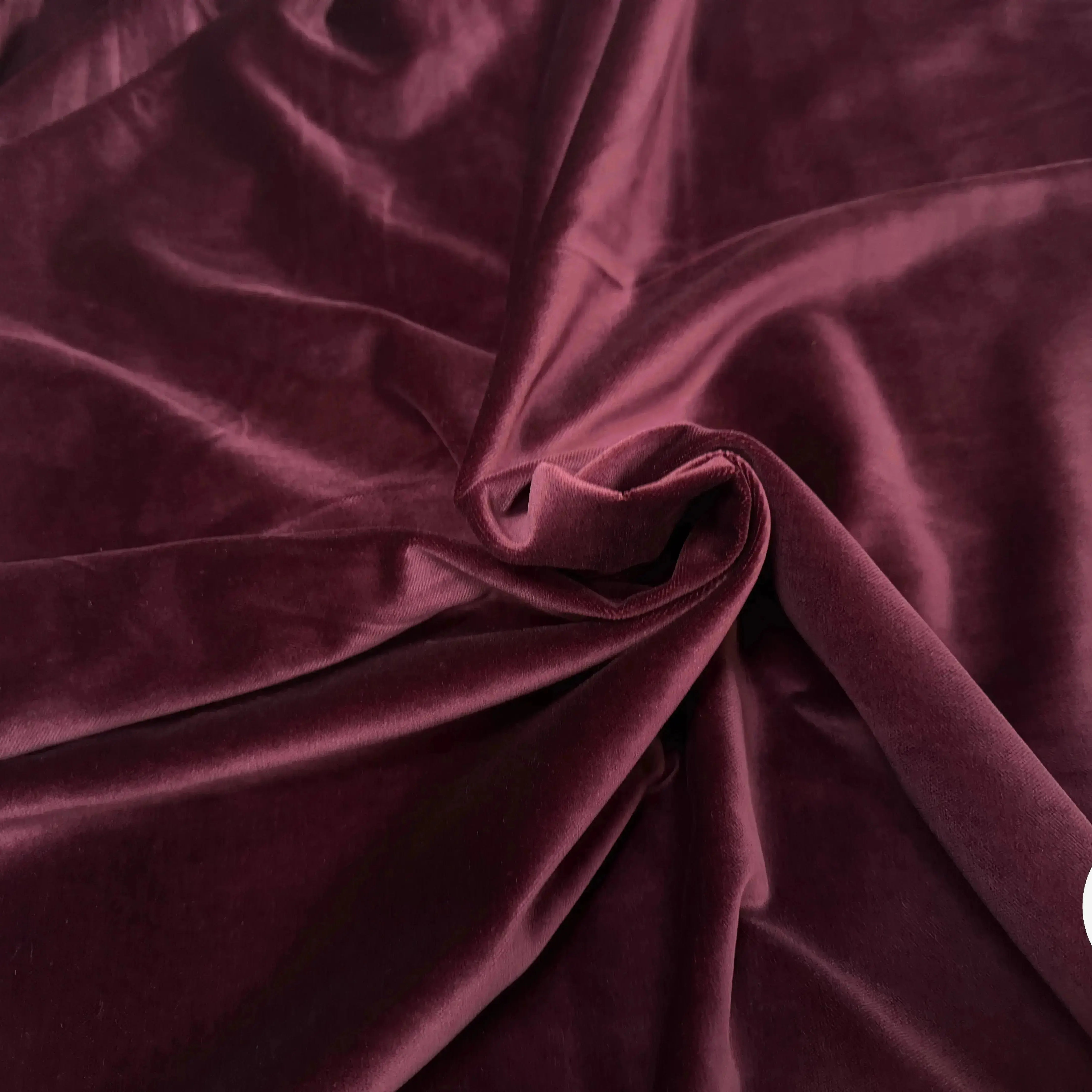 VELOURS DE COTON NIEDIECK ROUGE BORDEAUX - My Little Coupon