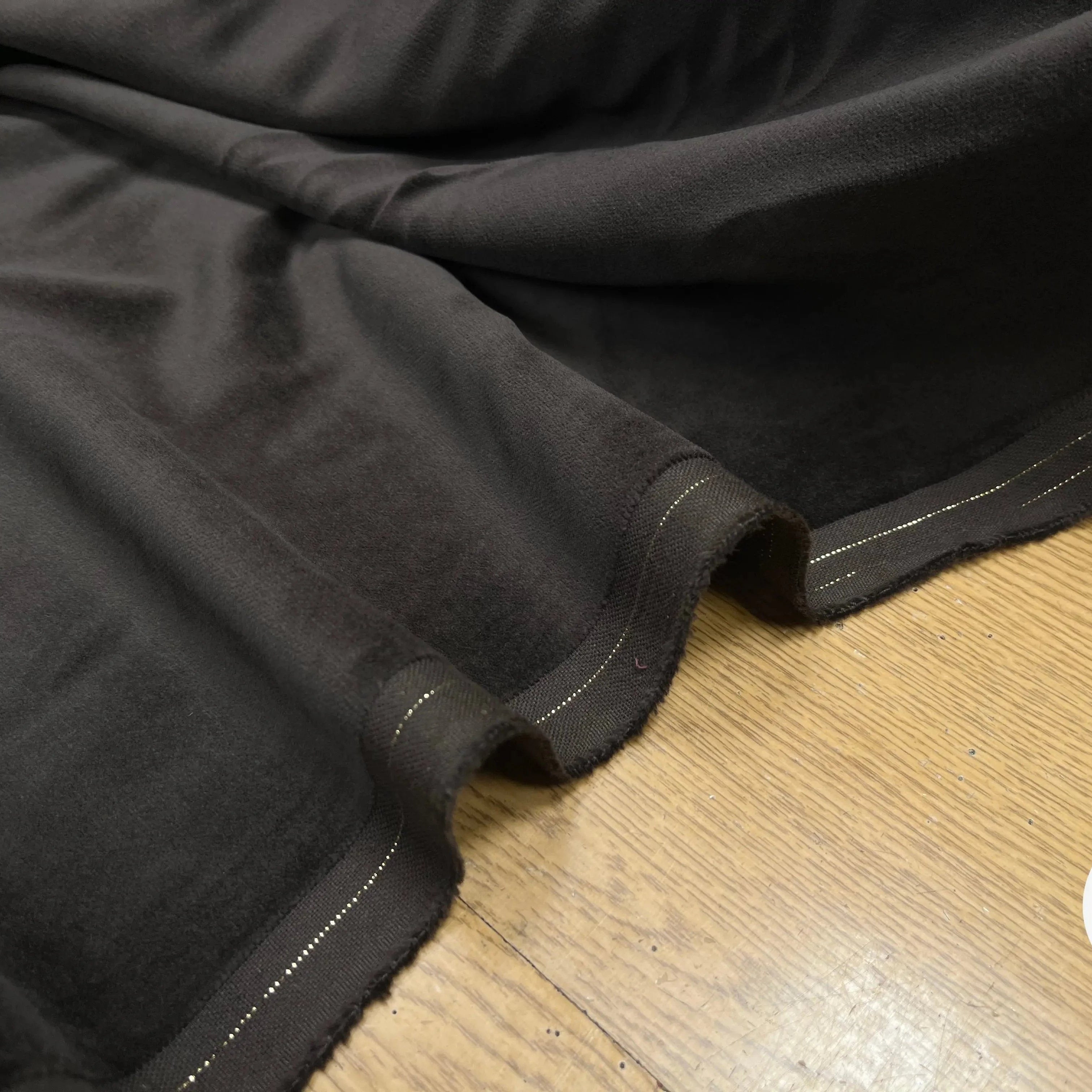 VELOURS LISSE COTON NIEDICK NOIR - My Little Coupon