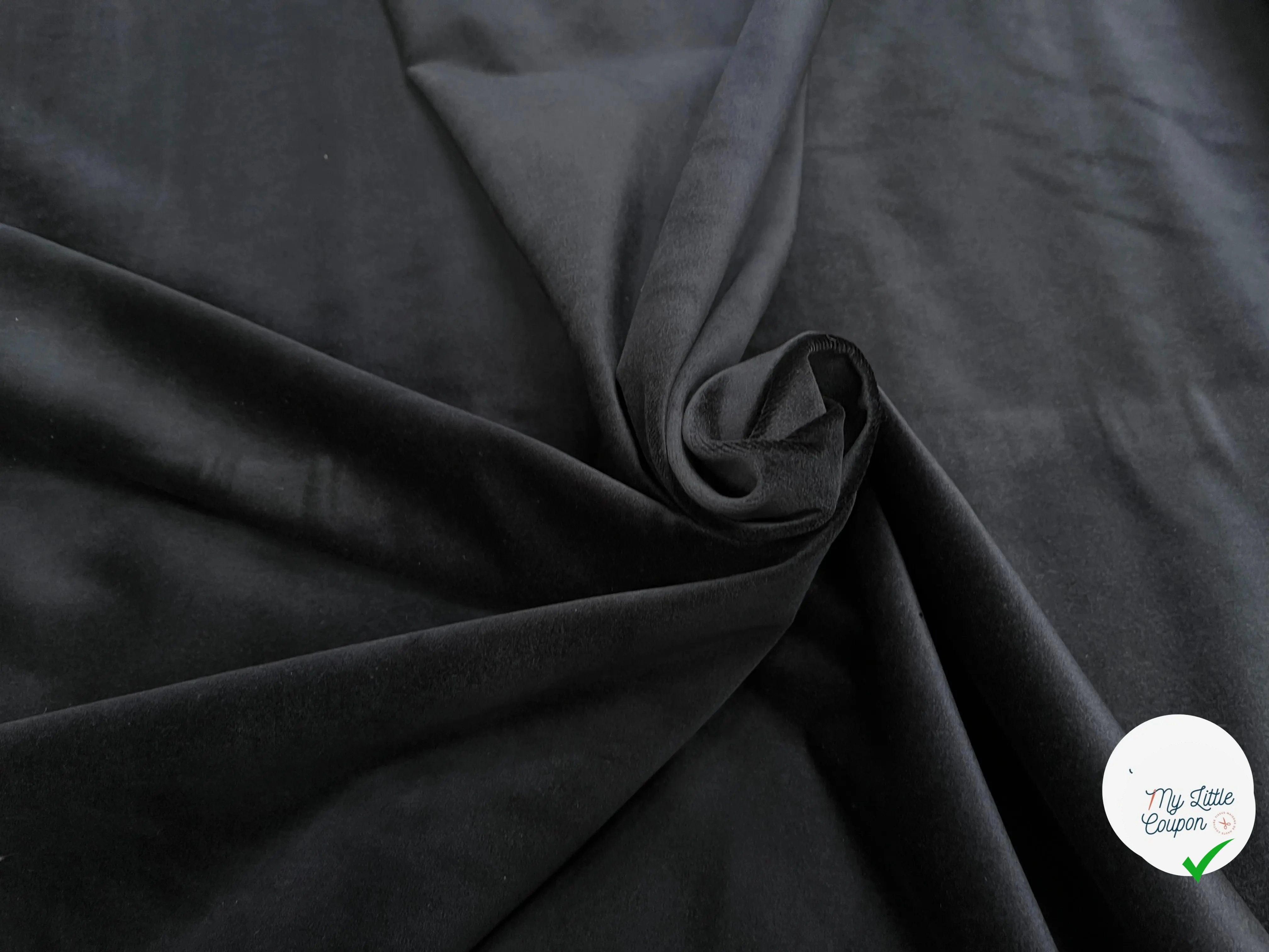 VELOURS LISSE COTON NIEDICK NOIR - My Little Coupon