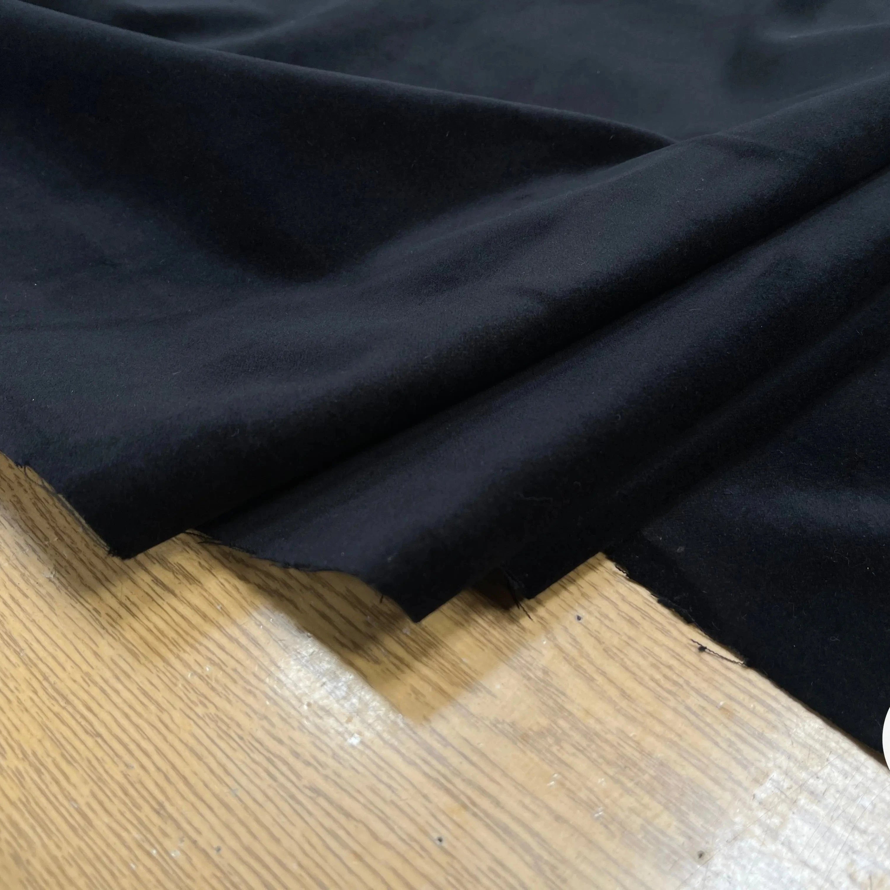 VELOURS LISSE COTON NIEDICK NOIR - My Little Coupon