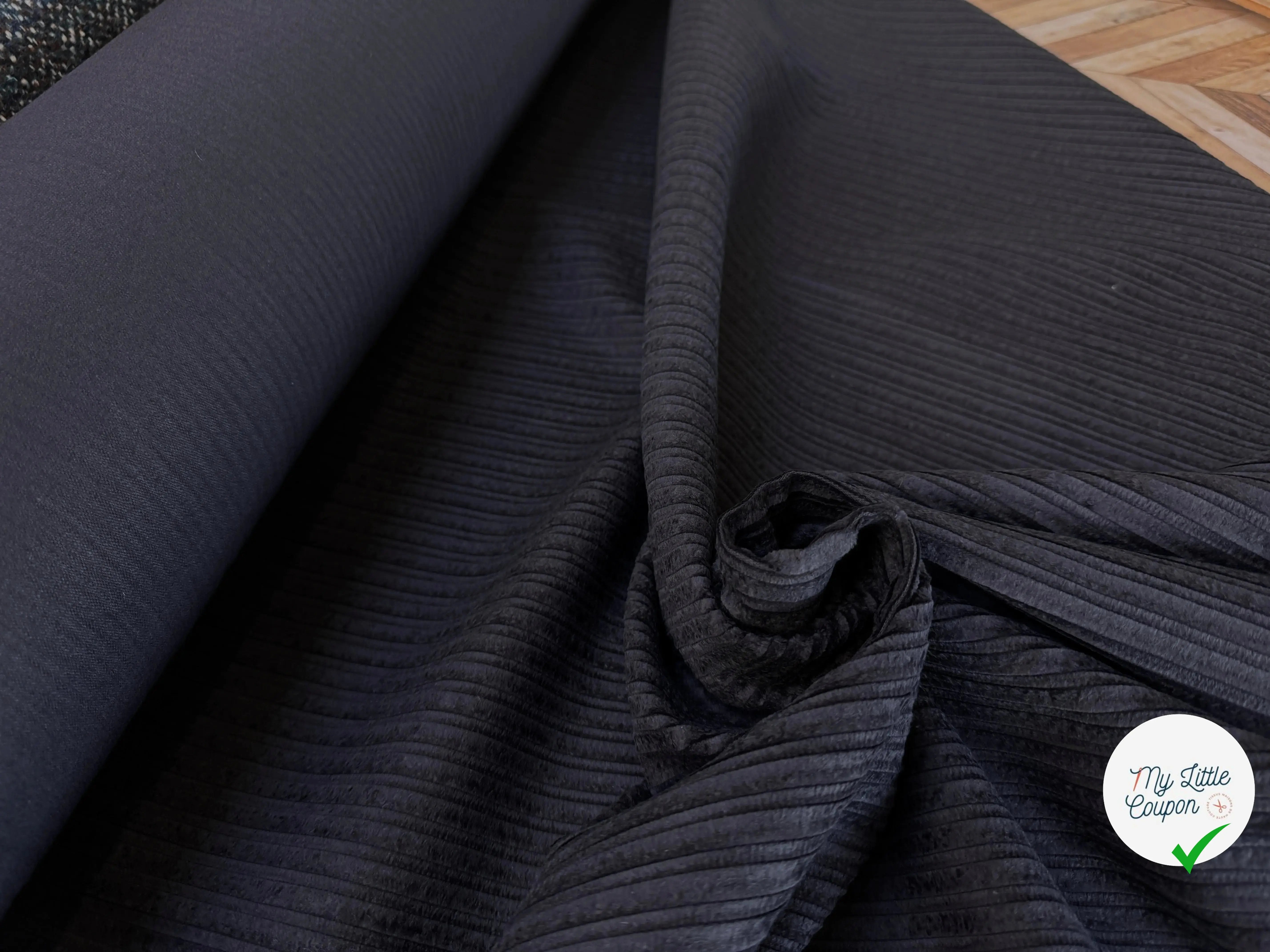 VELOURS PUEBLA NOIR 100% COTON - My Little Coupon