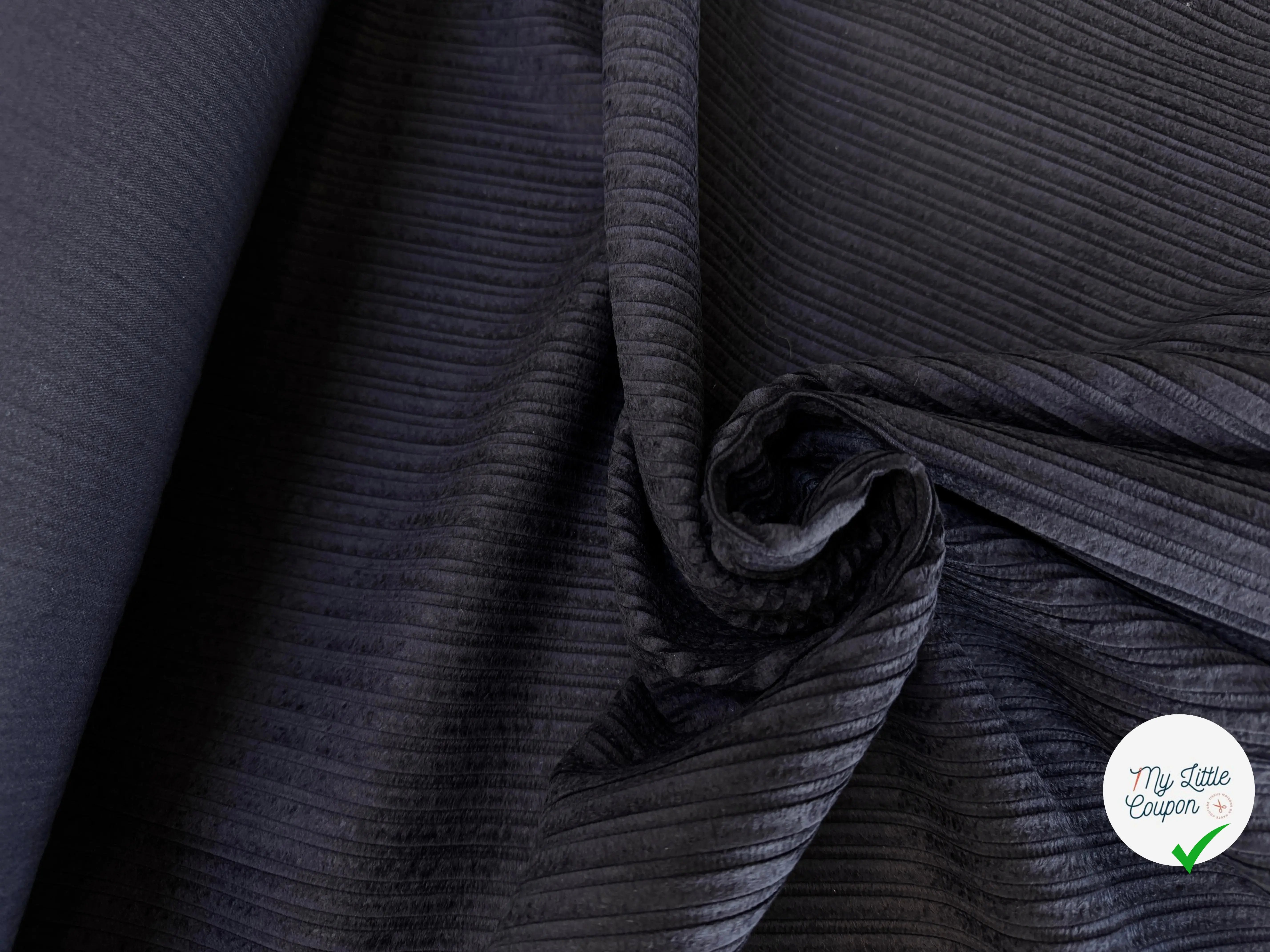 VELOURS PUEBLA NOIR 100% COTON - My Little Coupon