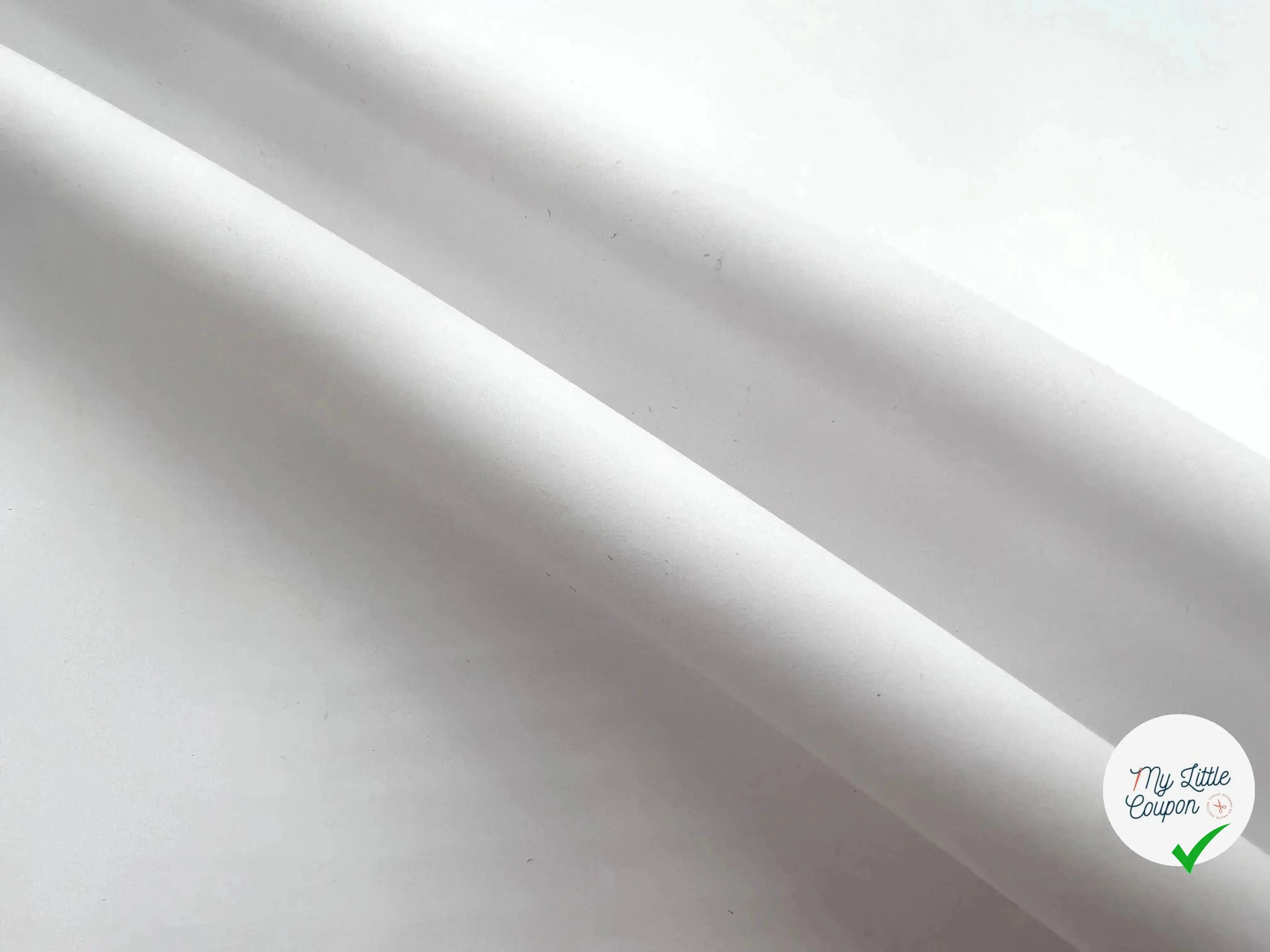VINYLE MATE BLANC OPTIQUE - My Little Coupon - tissu - coudre