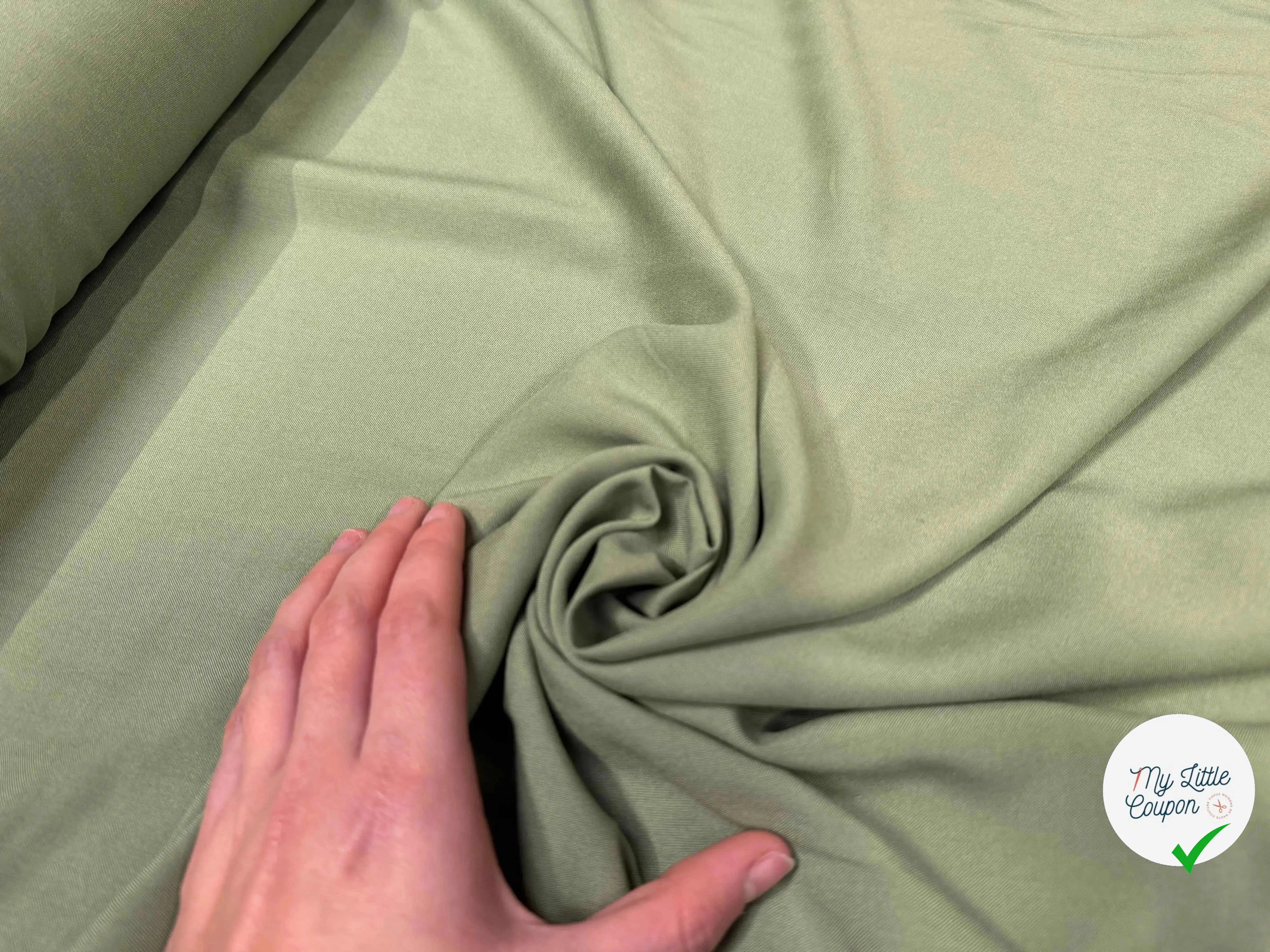 VISCOSE ECOVERO™ LENZING™ SAUGE - My Little Coupon