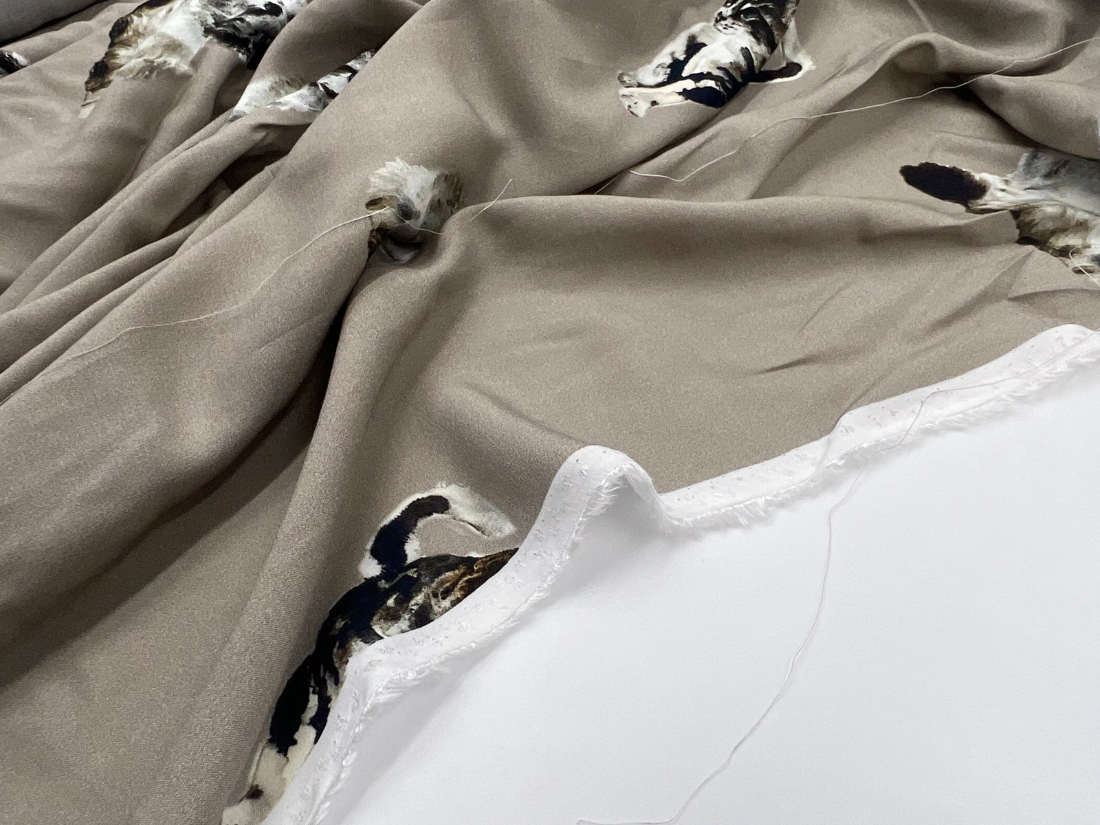VISCOSE IMPRIMÉE ADORABLE CHAT MSO