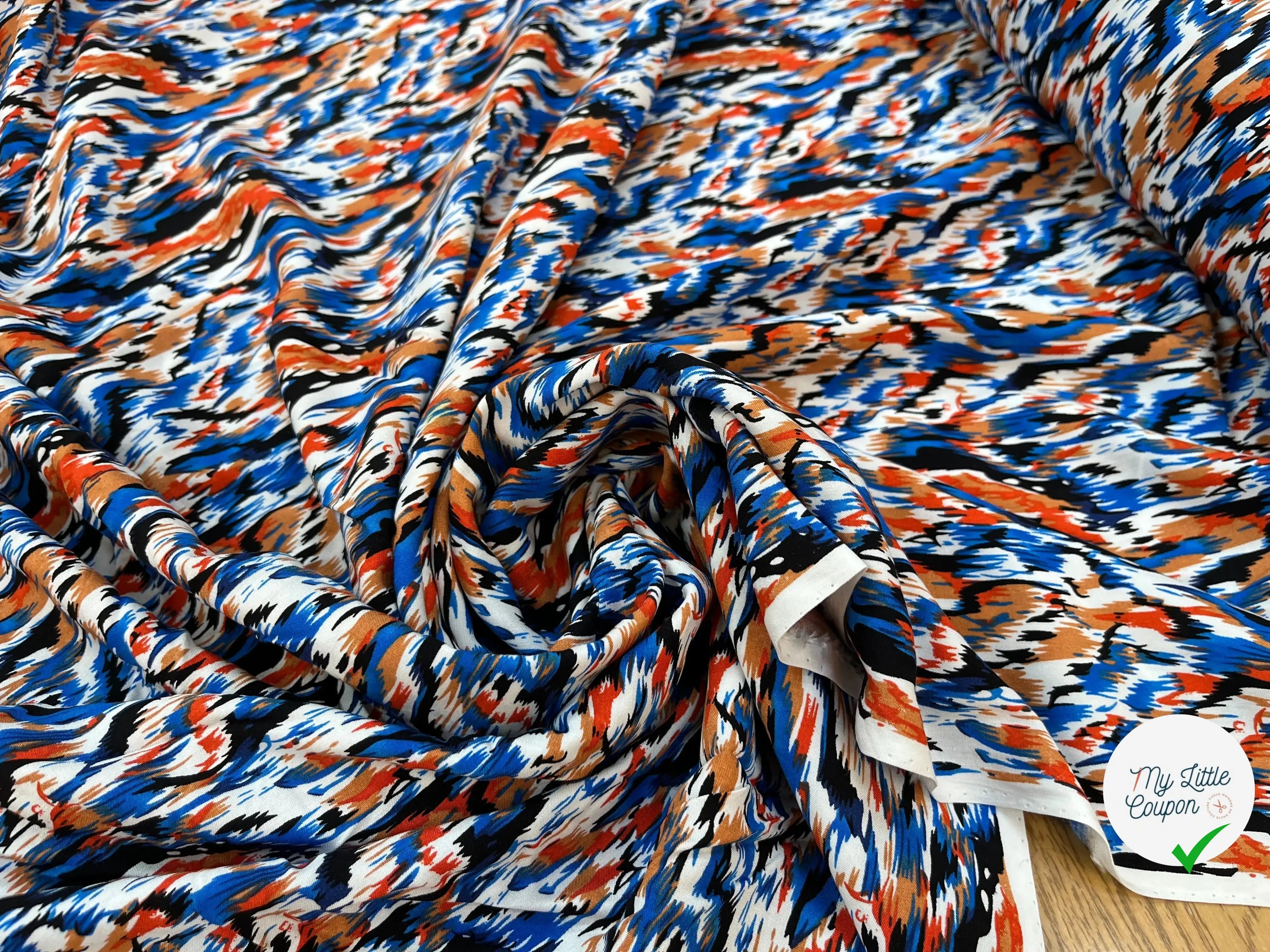 VISCOSE MOTIF TIGRÉ - My Little Coupon