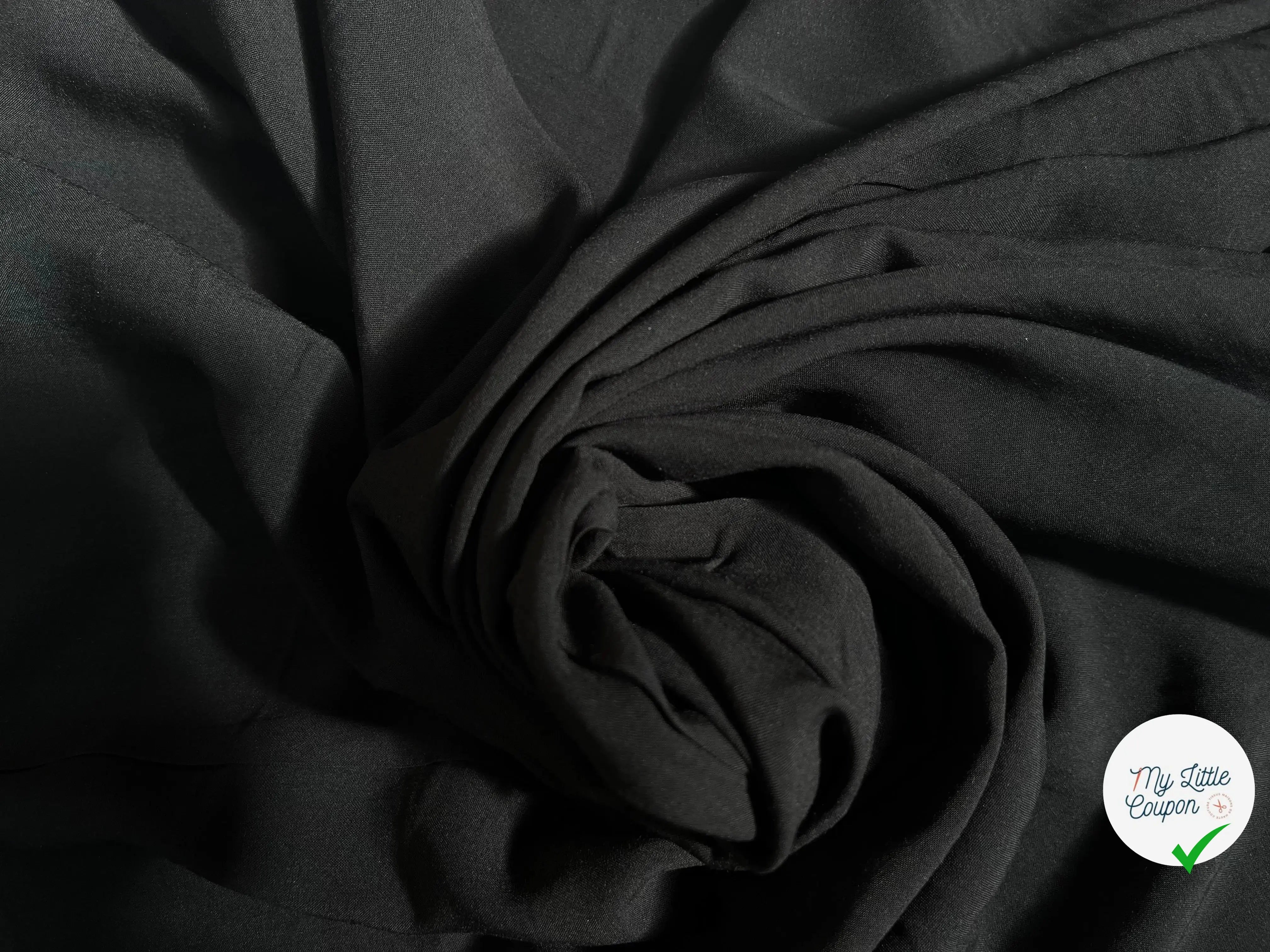 VISCOSE UNIE NOIR FLUIDE - My Little Coupon