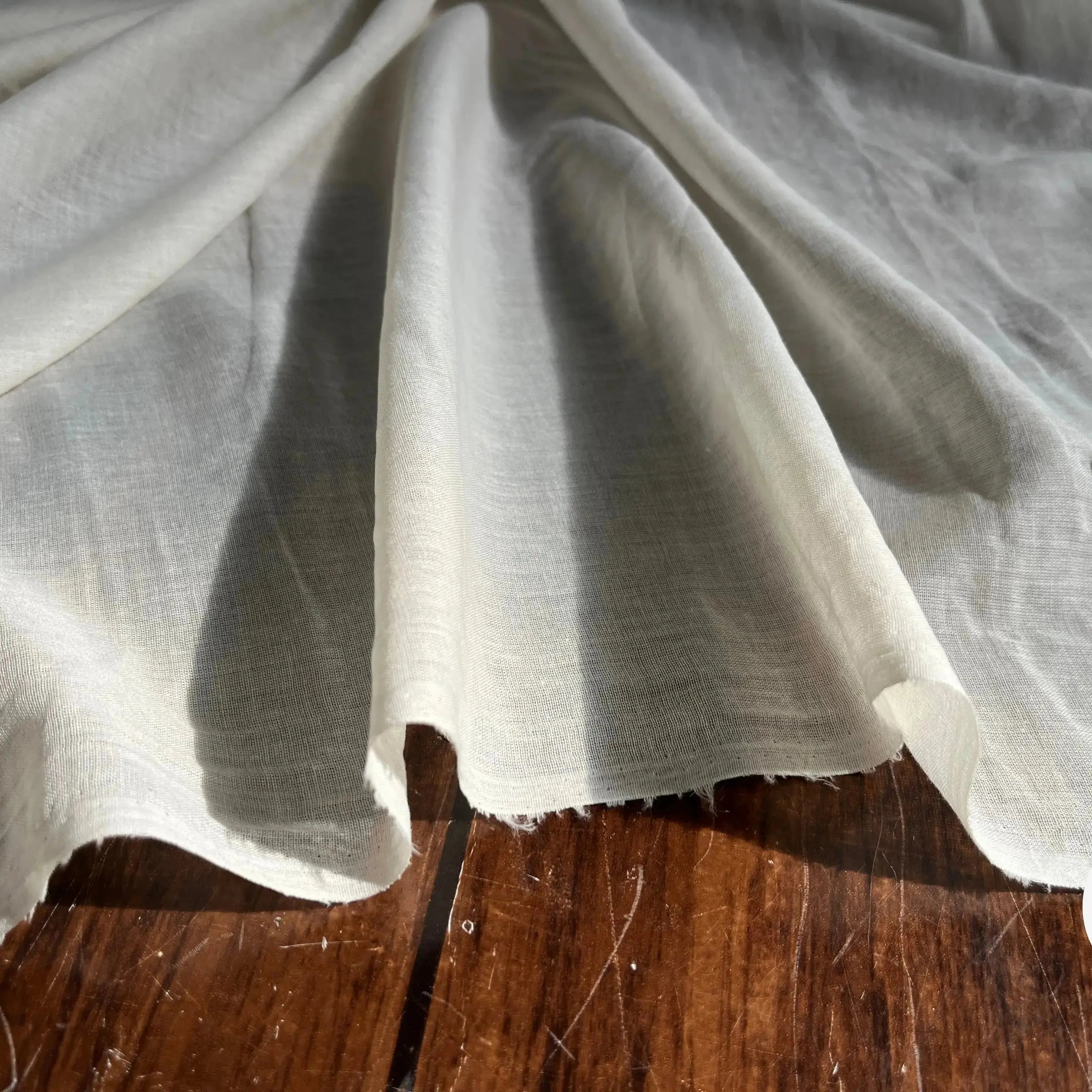 VOILE DE COTON COULEUR NATURELLE UNI - My Little Coupon