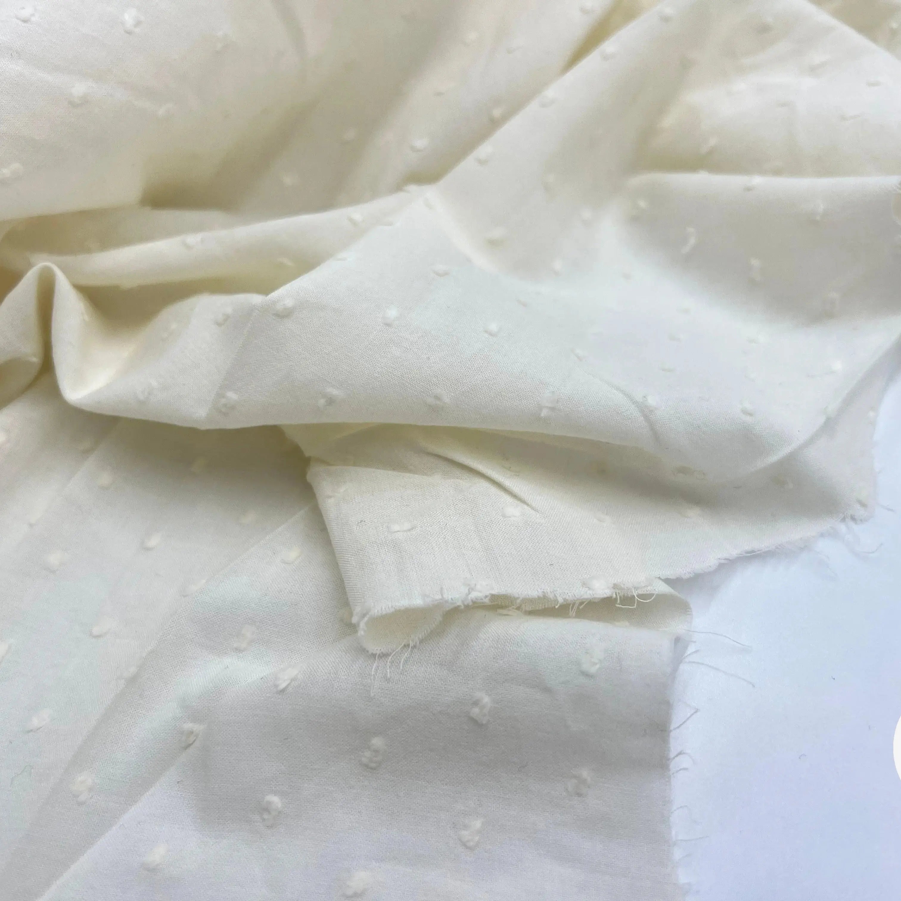 VOILE DE COTON PLUMETIS NATUREL - My Little Coupon - tissu - coudre