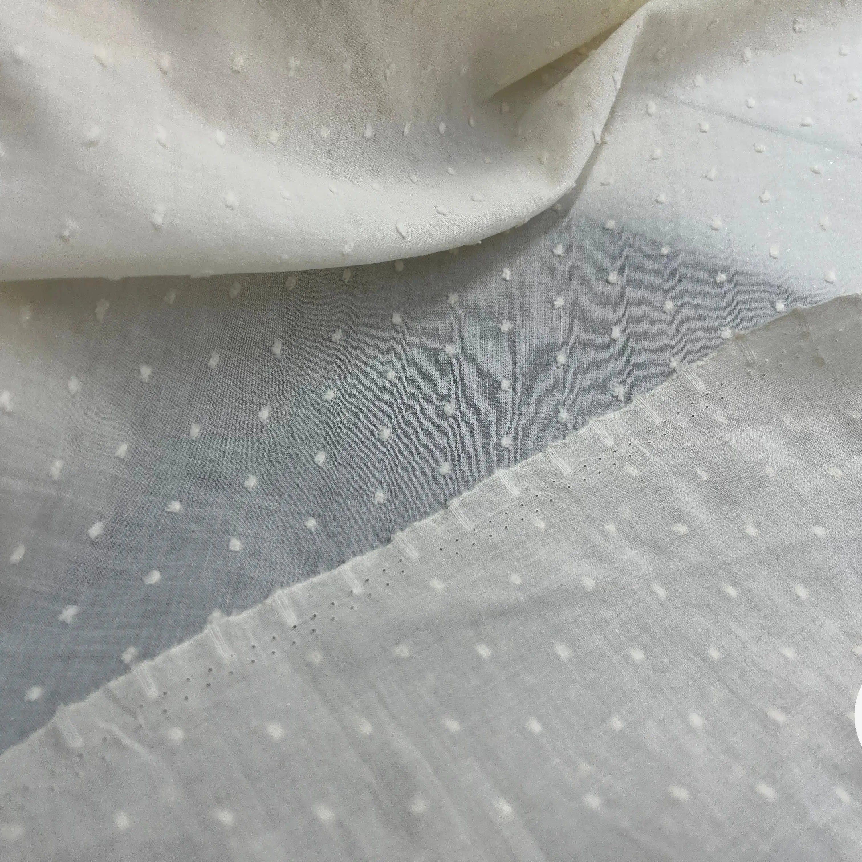 VOILE DE COTON PLUMETIS NATUREL - My Little Coupon - tissu - coudre