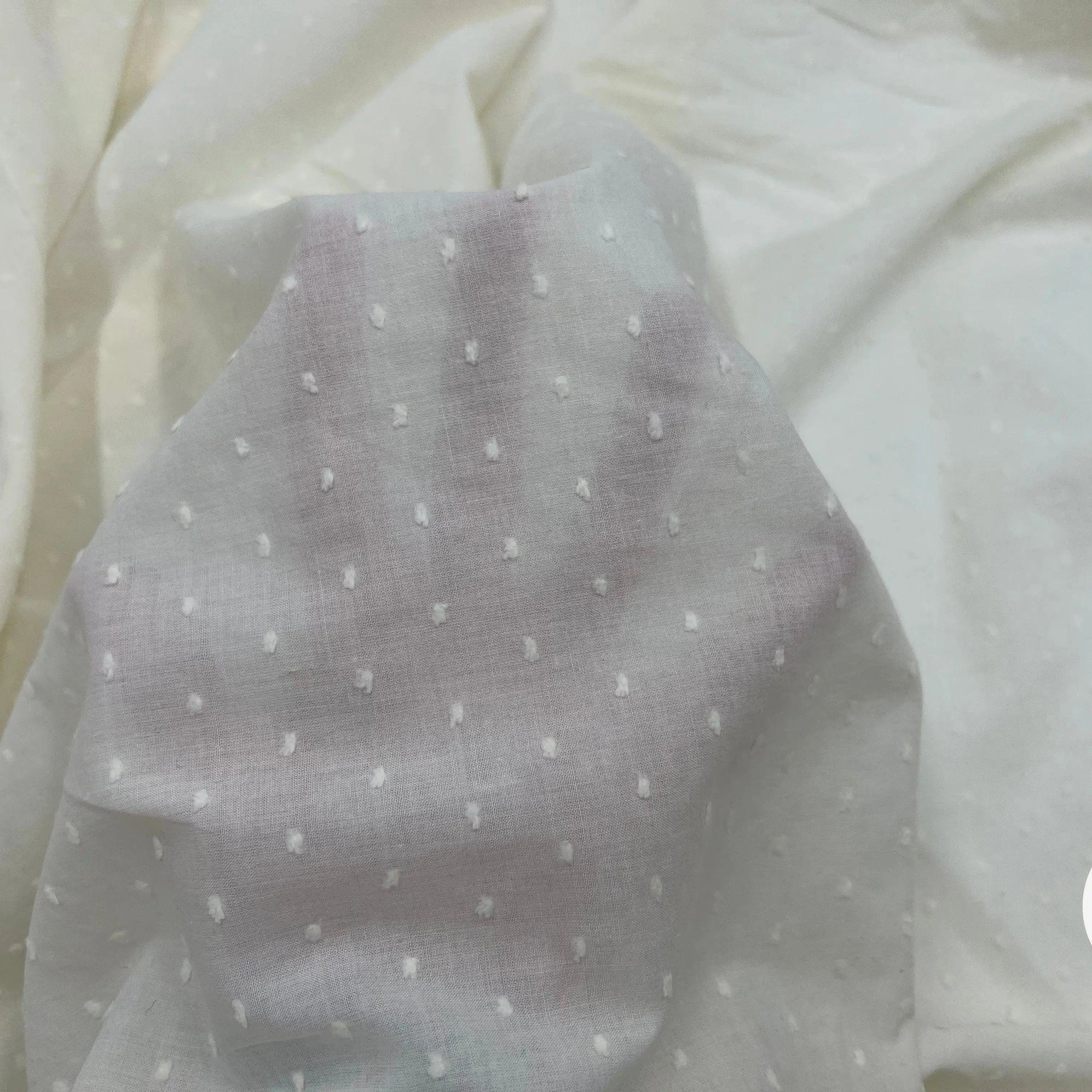 VOILE DE COTON PLUMETIS NATUREL - My Little Coupon - tissu - coudre