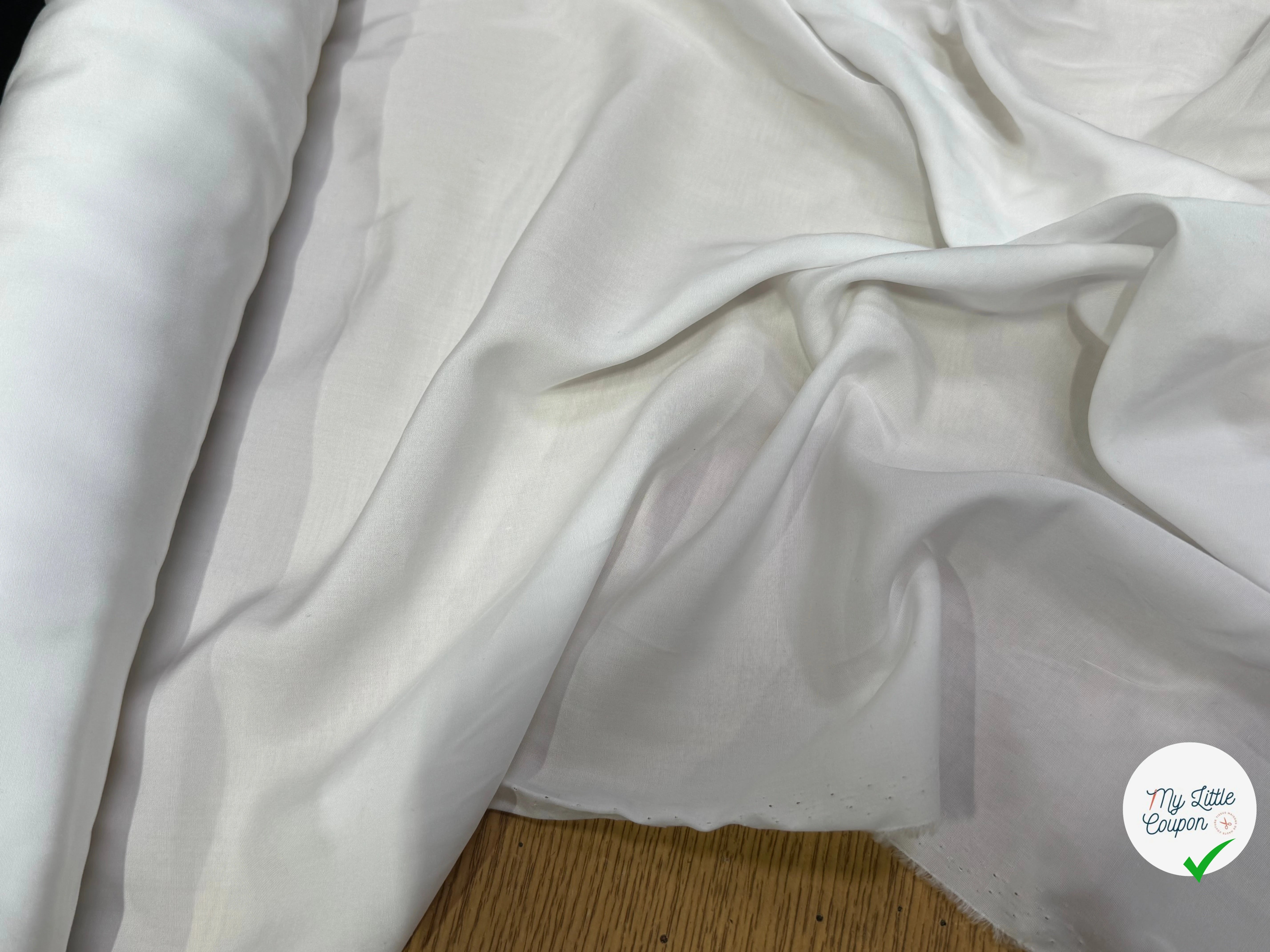 (Chute) VOILE DE COTON TOUCHER DOUX BLANC 190 - My Little Coupon