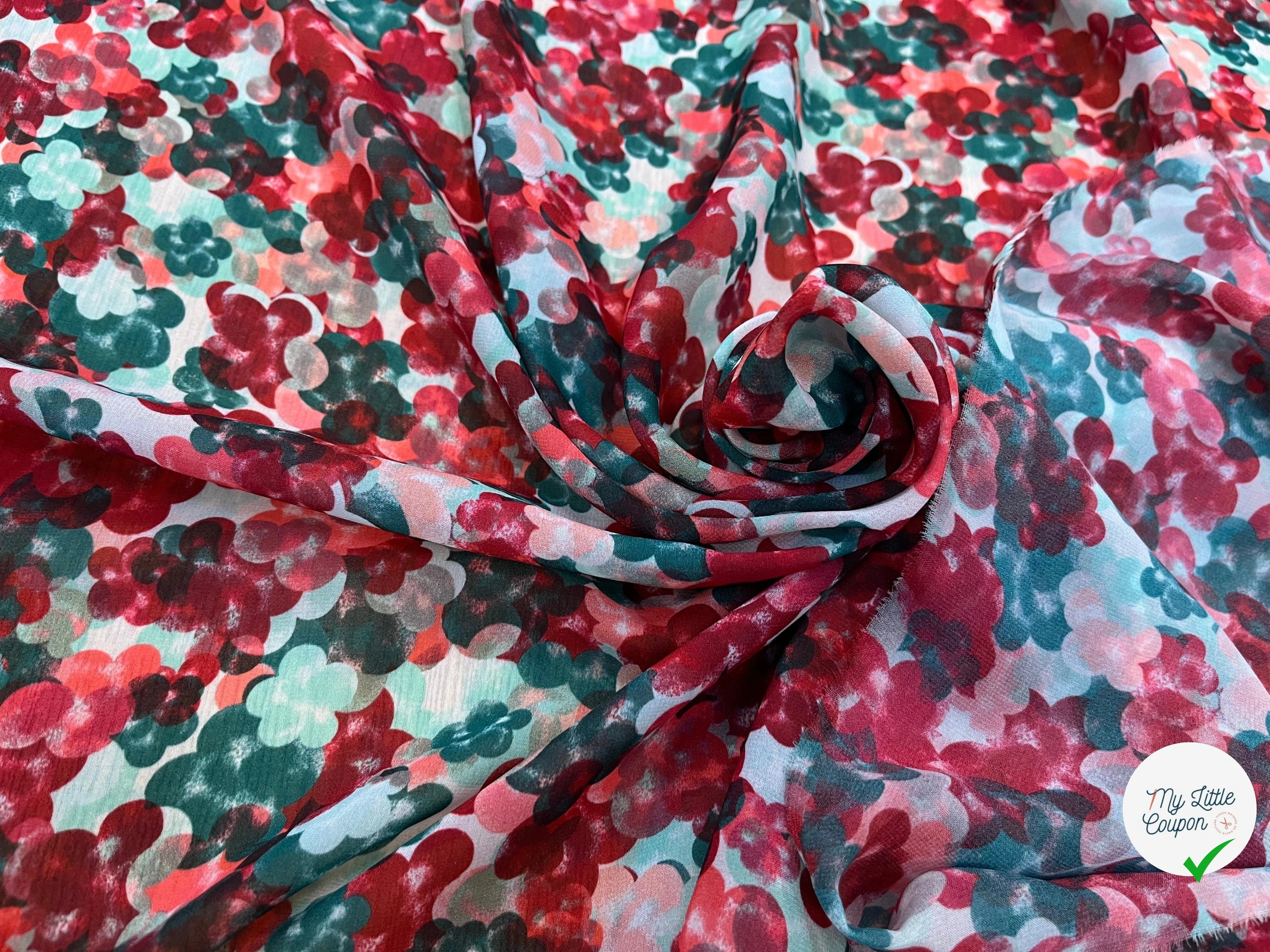 VOILE POLYESTER PASTILLE - My Little Coupon