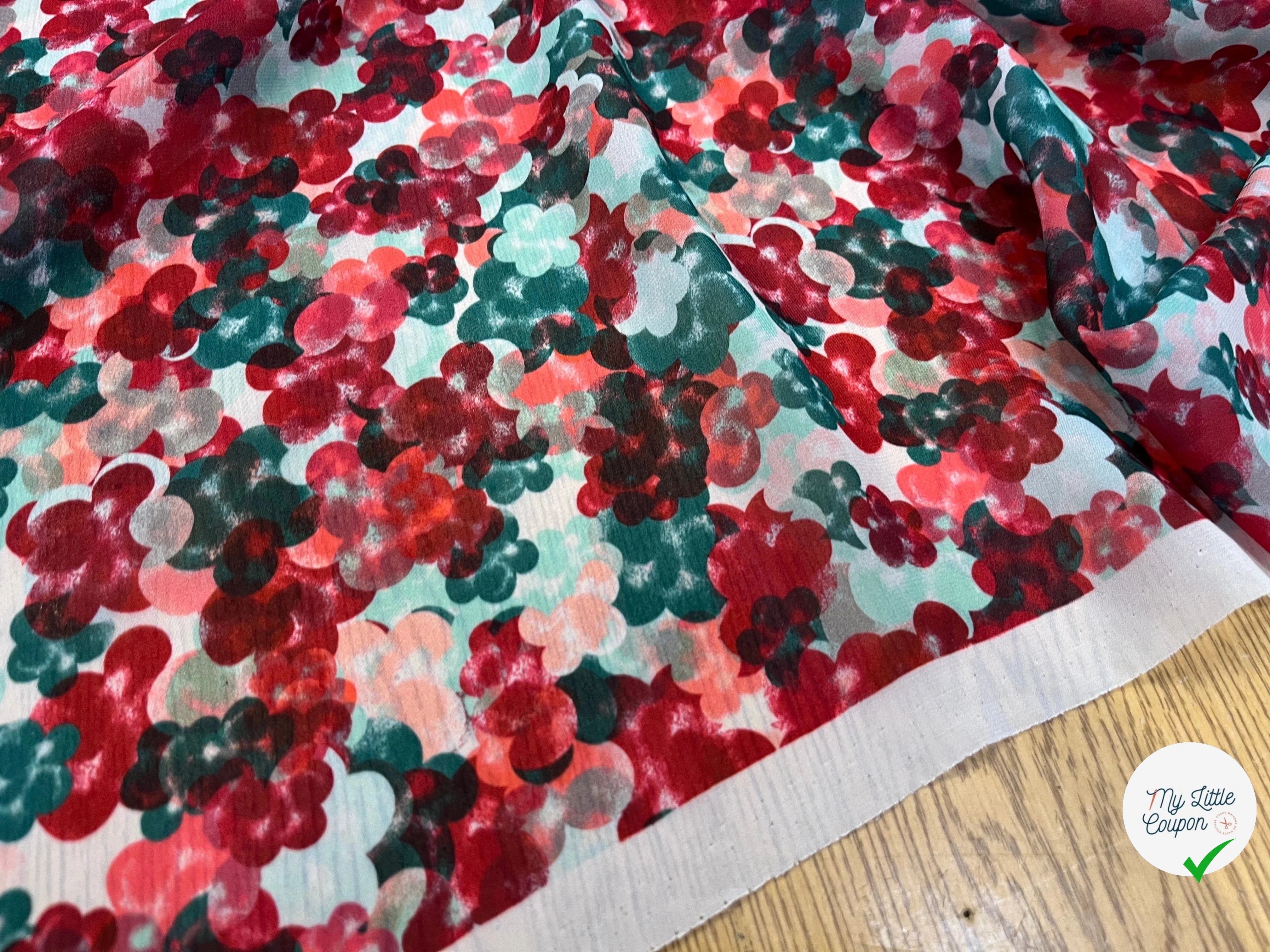 VOILE POLYESTER PASTILLE - My Little Coupon