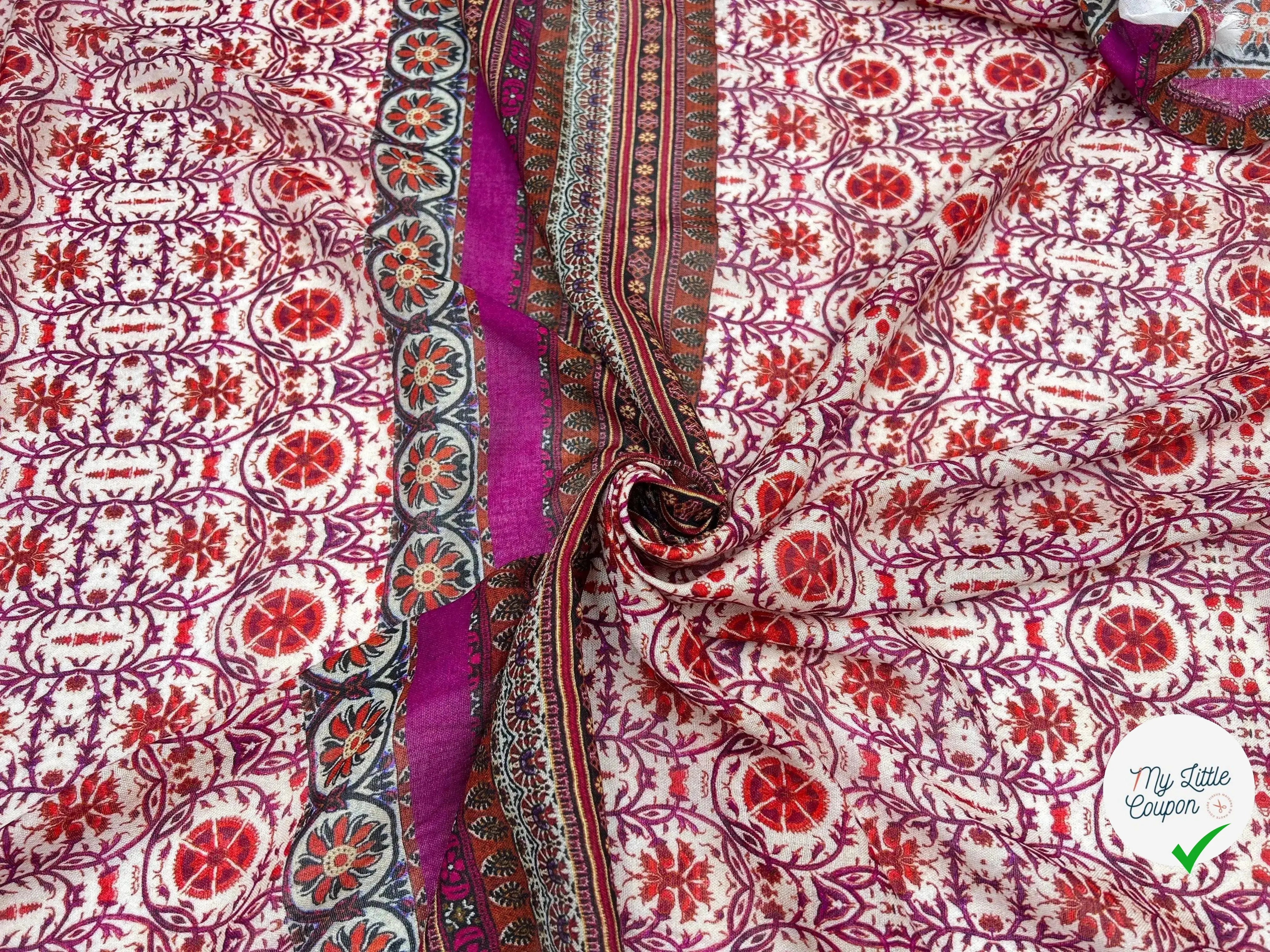 VOILE VISCOSE IMPRIMÉ RADJASTHAN - My Little Coupon - tissu - coudre