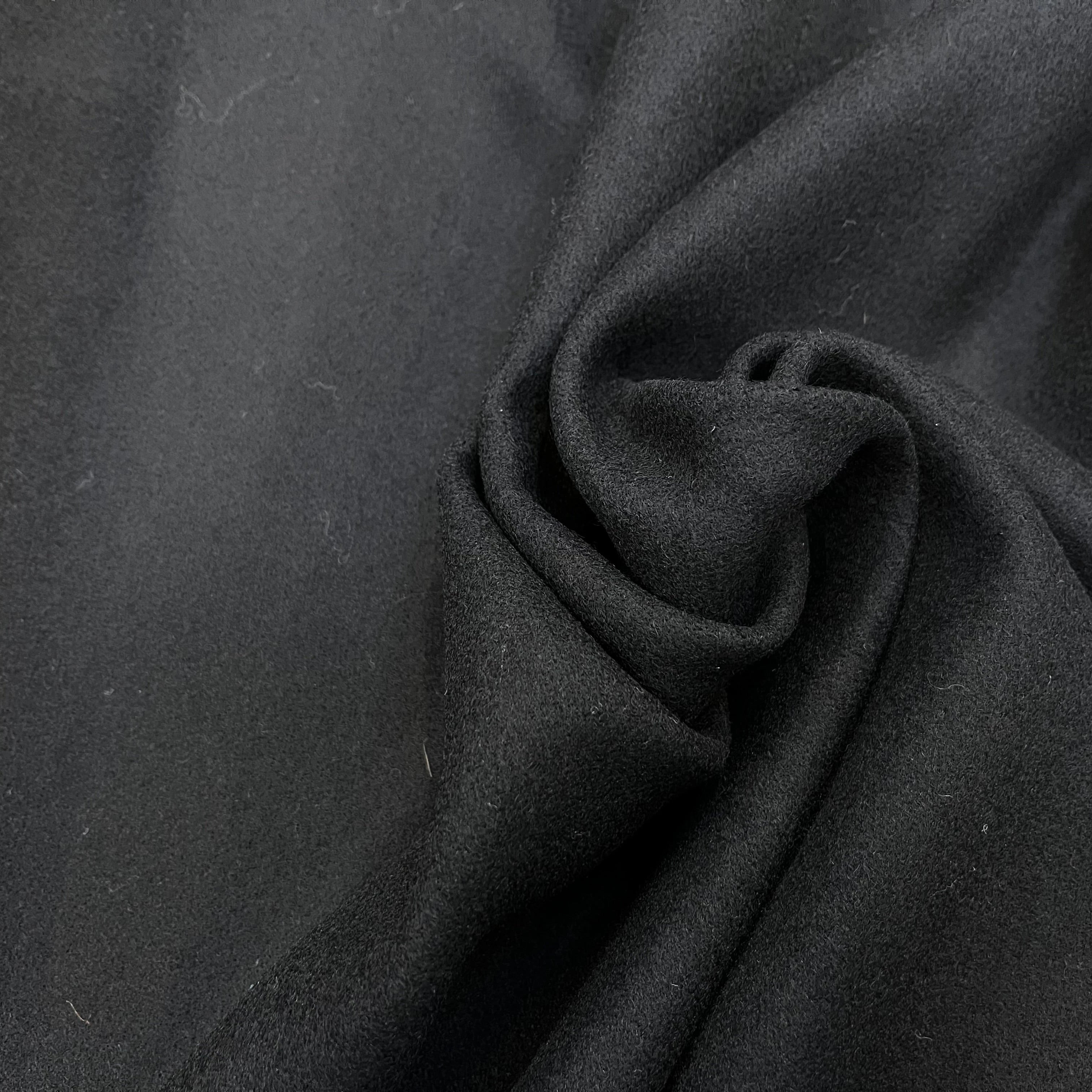 (Chute)LAINAGE MANTEAU NOIR 90% LAINE 160CM - My Little Coupon