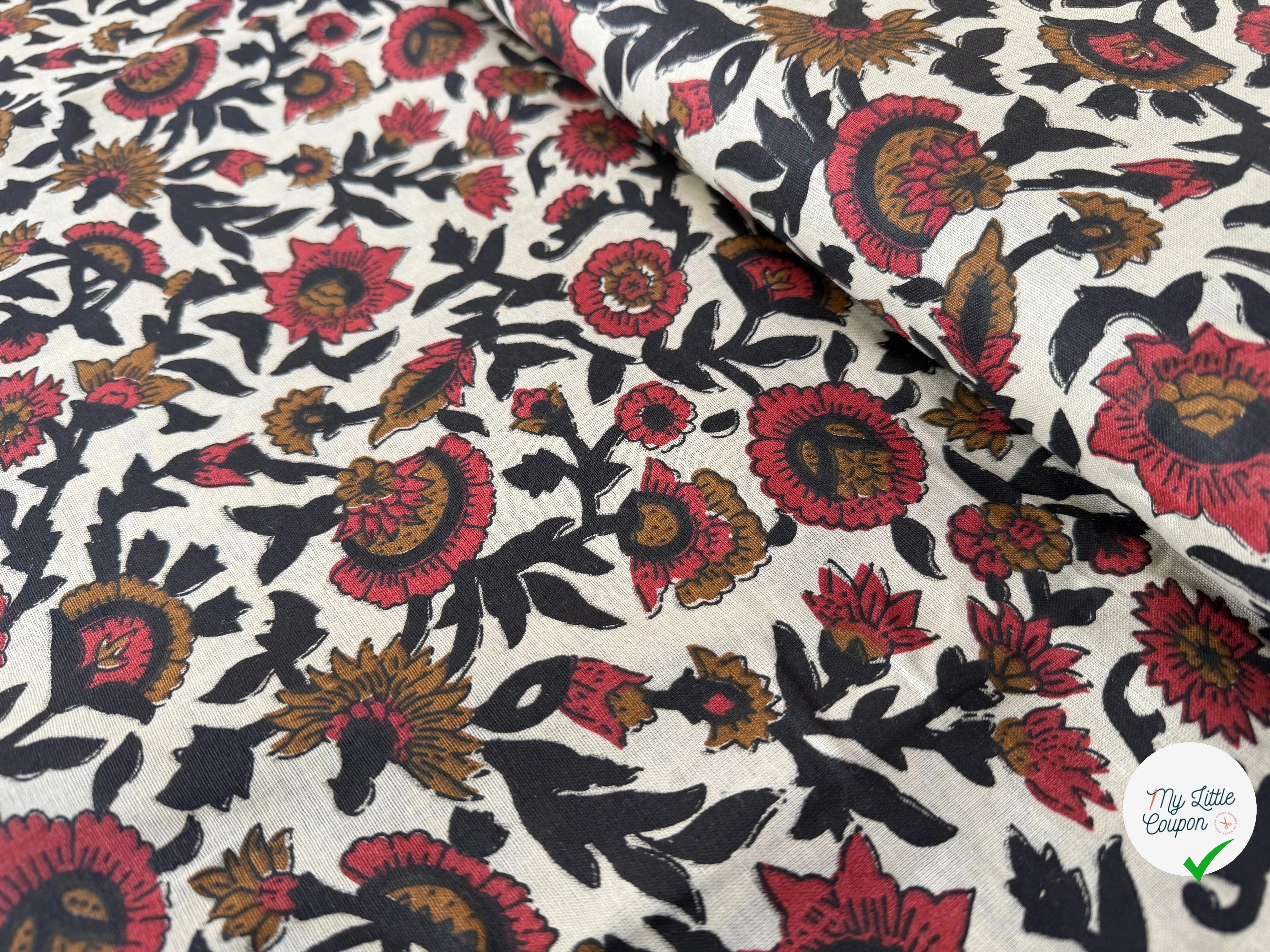 TISSU INDIEN ESPRIT LIN 2 - My Little Coupon