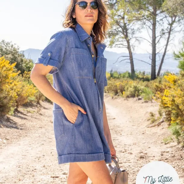 Combinaison/Chemise Courtney - Tailles 34 à 48 - My Little Coupon