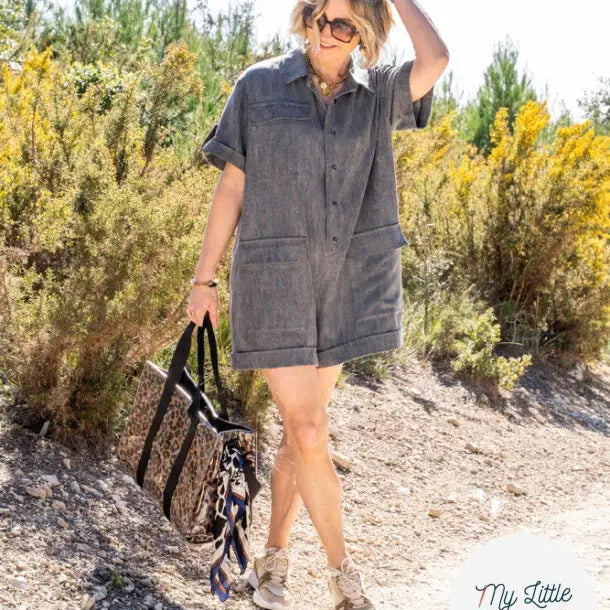 Combinaison/Chemise Courtney - Tailles 34 à 48 - My Little Coupon