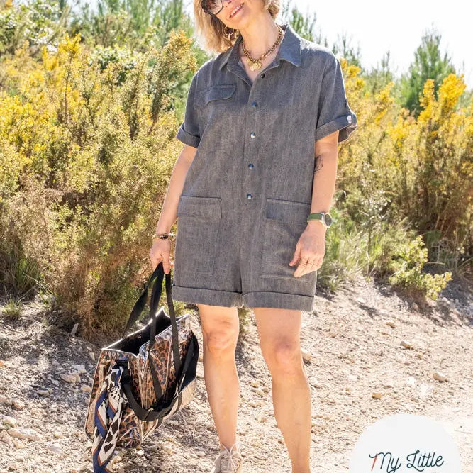 Combinaison/Chemise Courtney - Tailles 34 à 48 - My Little Coupon