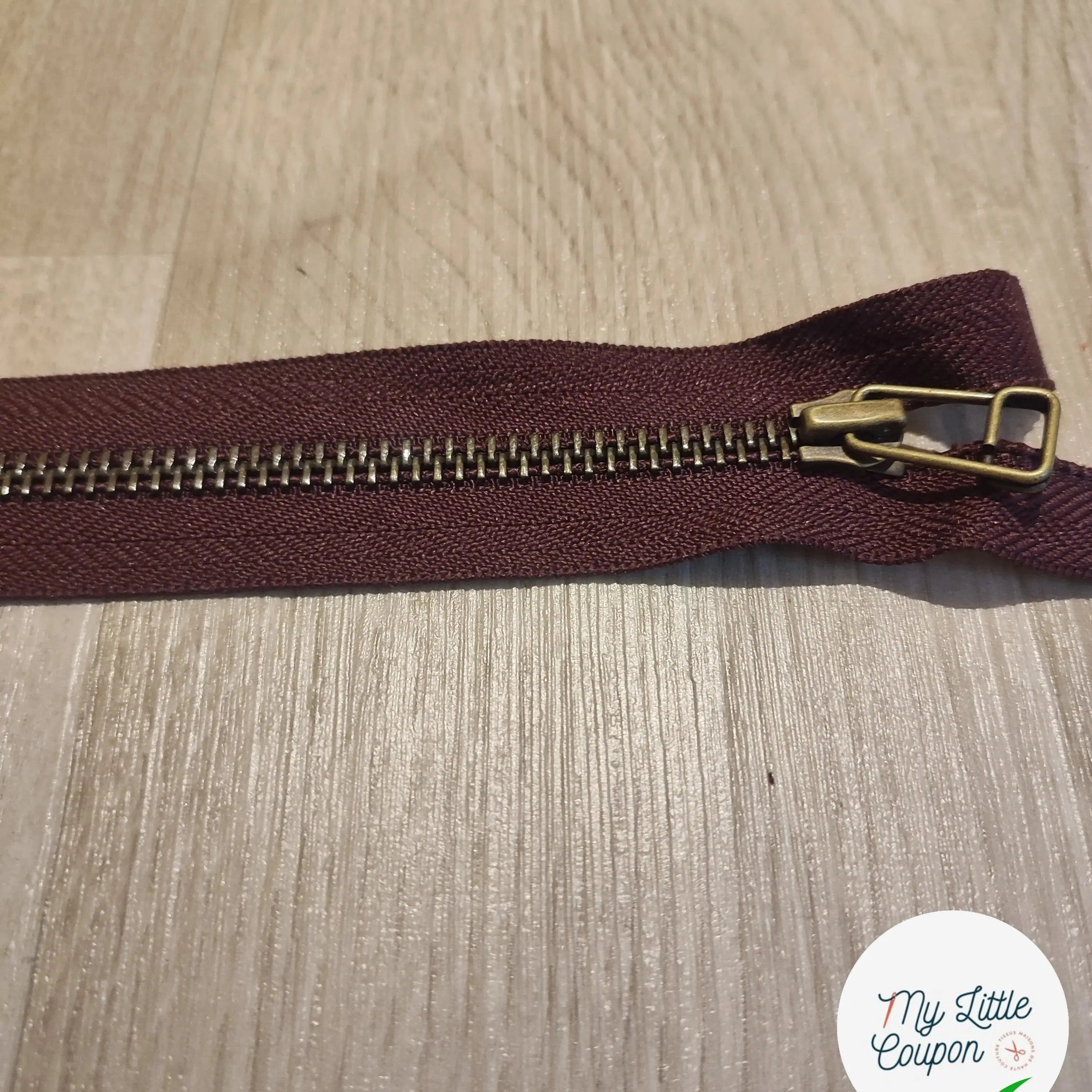 (Copie) FERMETURE RIRI METAL SÉPARABLE 80CM VIOLET AUBERGINE - My Little Coupon