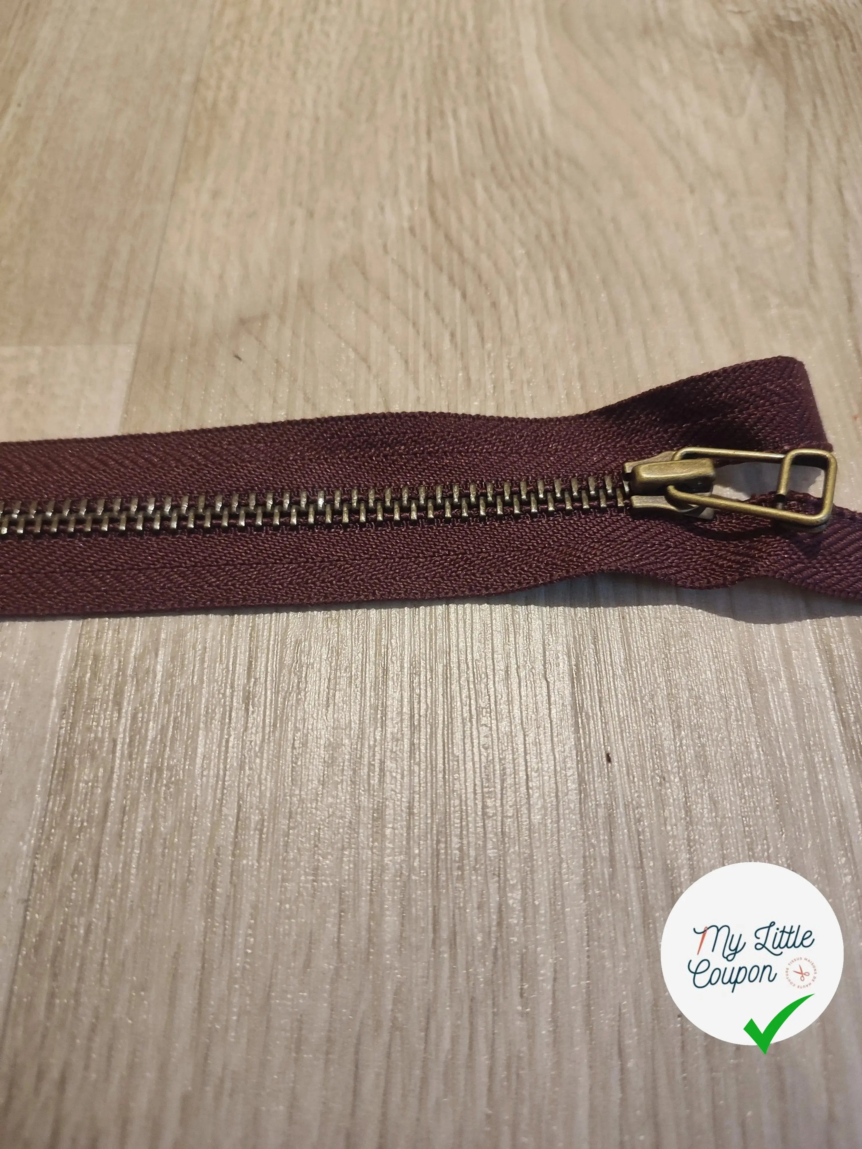 (Copie) FERMETURE RIRI METAL SÉPARABLE 80CM VIOLET AUBERGINE - My Little Coupon