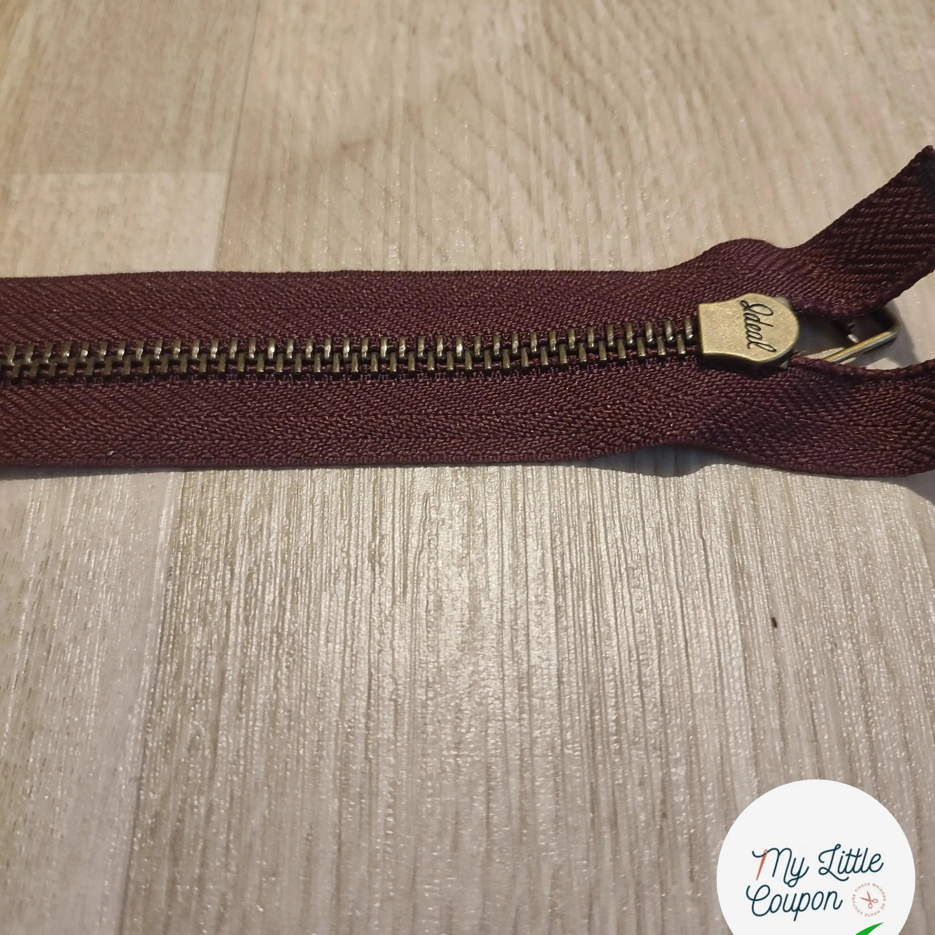 (Copie) FERMETURE RIRI METAL SÉPARABLE 80CM VIOLET AUBERGINE - My Little Coupon