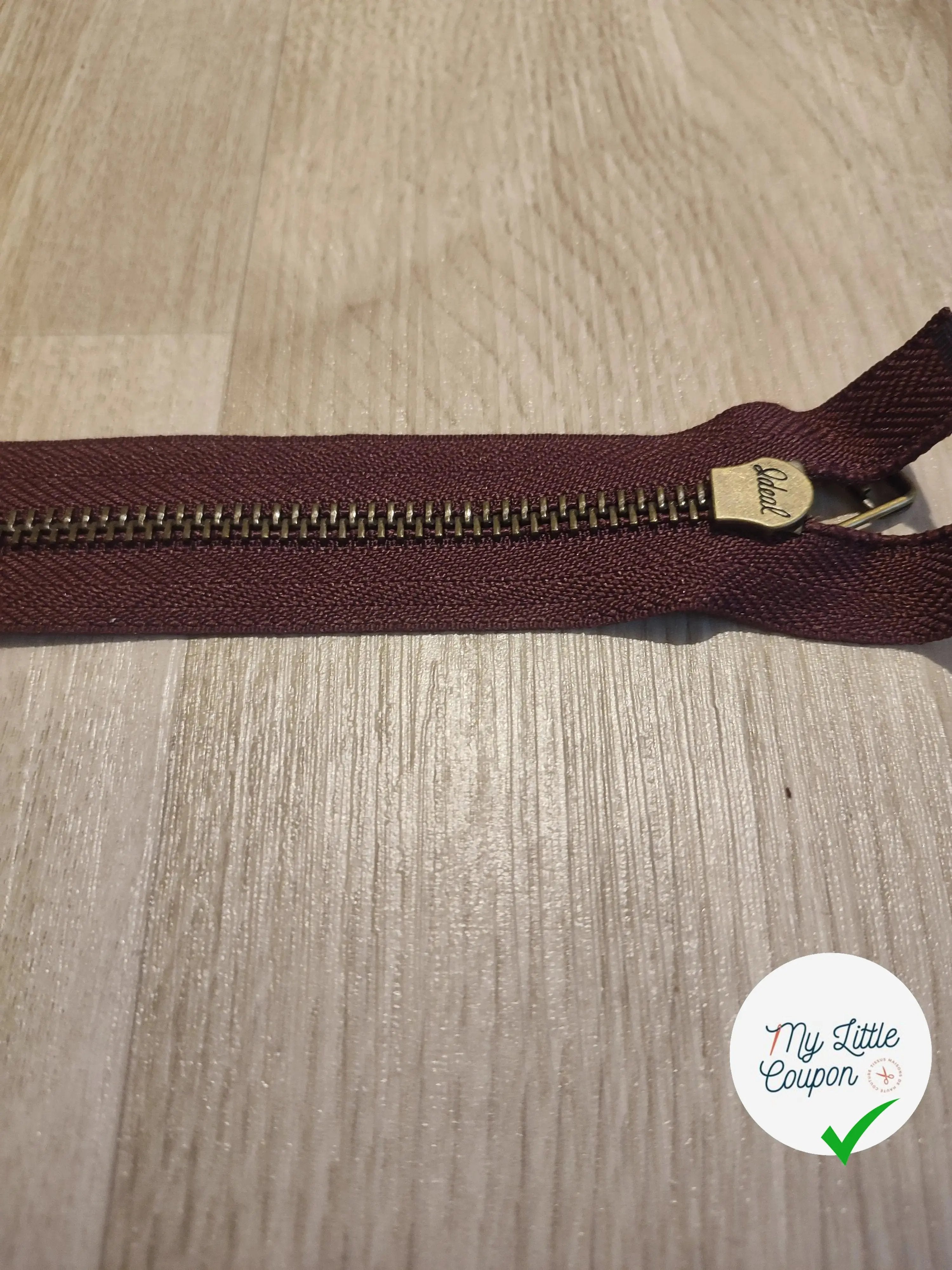 (Copie) FERMETURE RIRI METAL SÉPARABLE 80CM VIOLET AUBERGINE - My Little Coupon