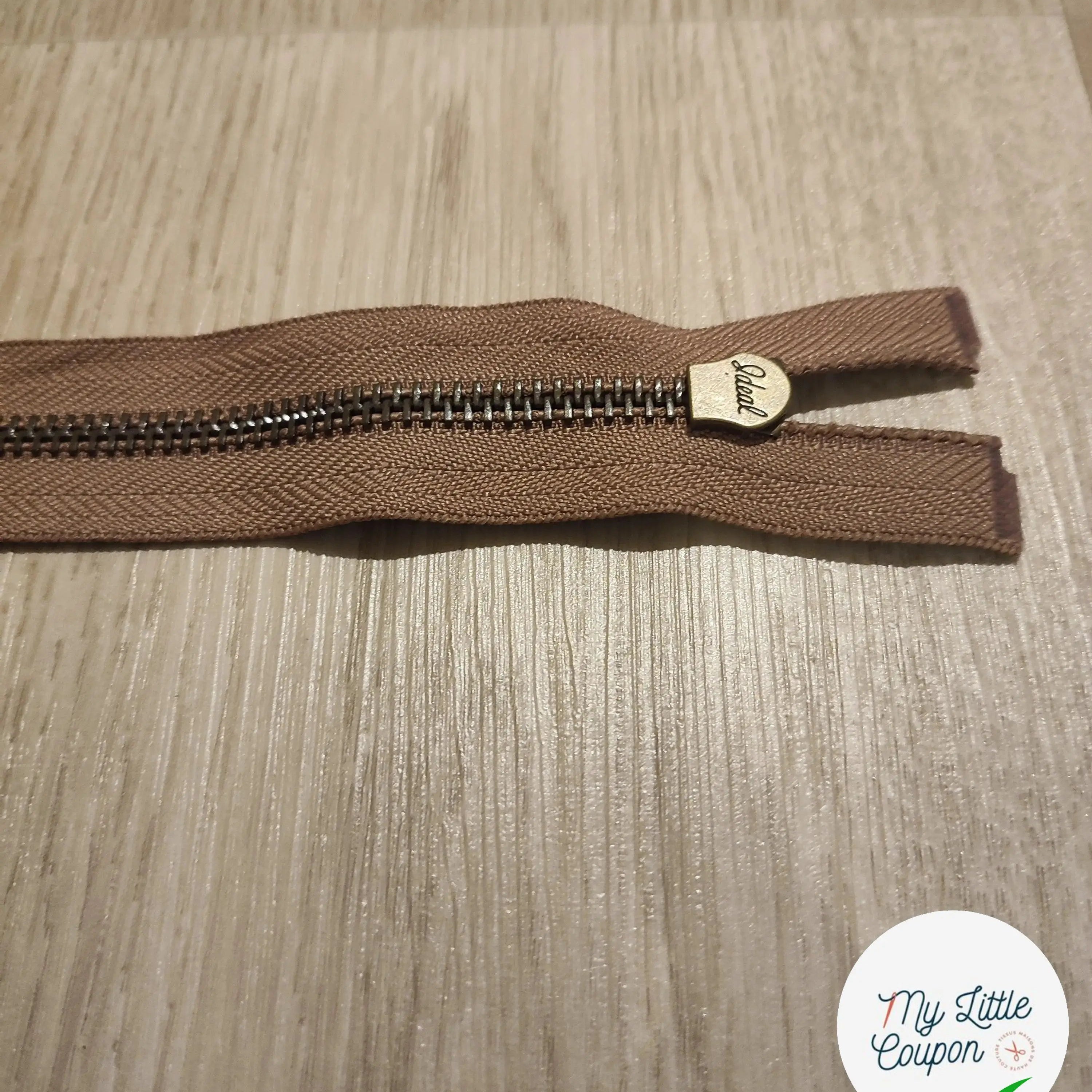 FERMETURE RIRI METAL SÉPARABLE 90CM MARRON BRUN - My Little Coupon