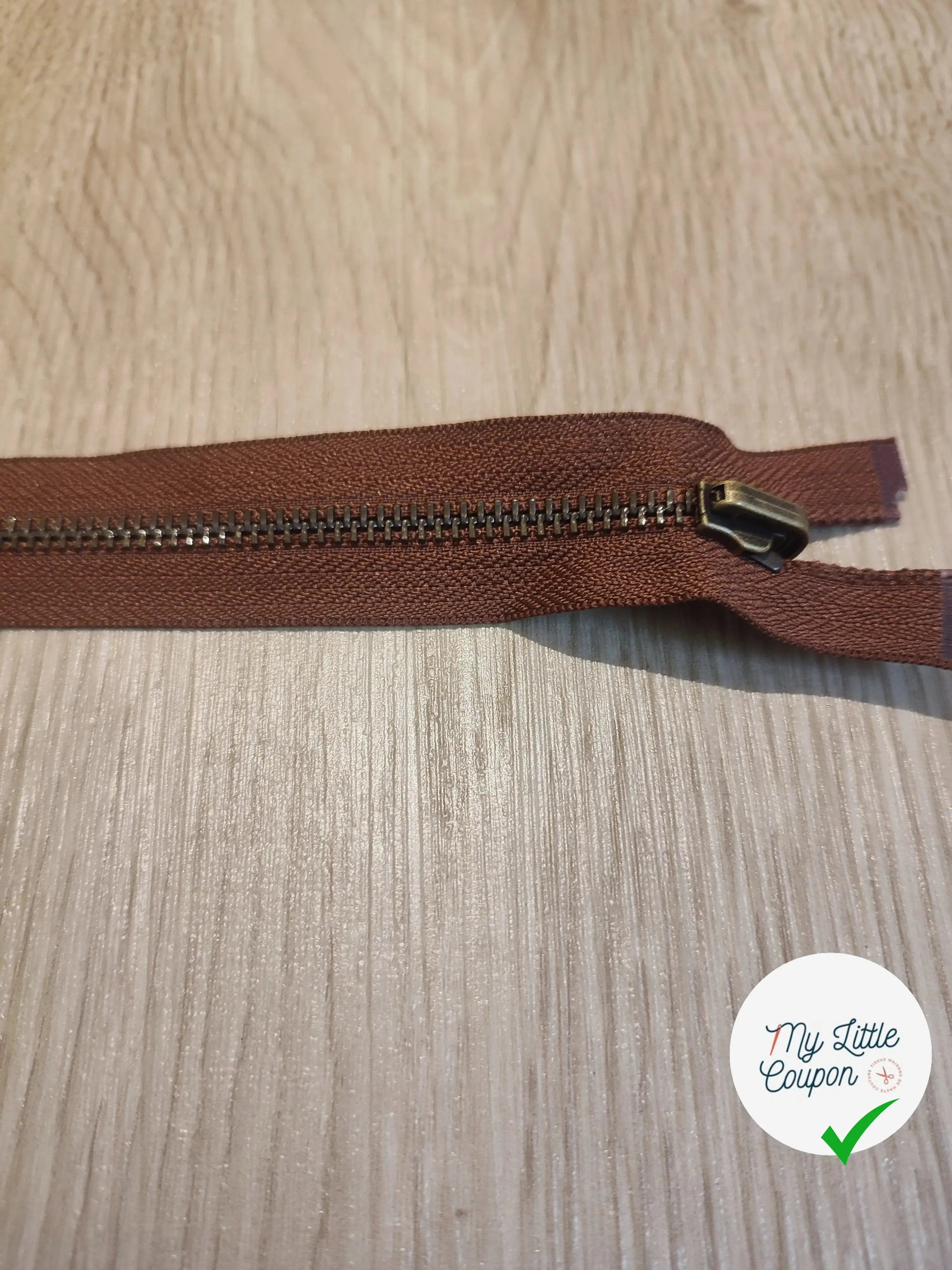 (Copie) FERMETURE RIRI METAL SÉPARABLE RÉVERSIBLE 90CM MARRON - My Little Coupon