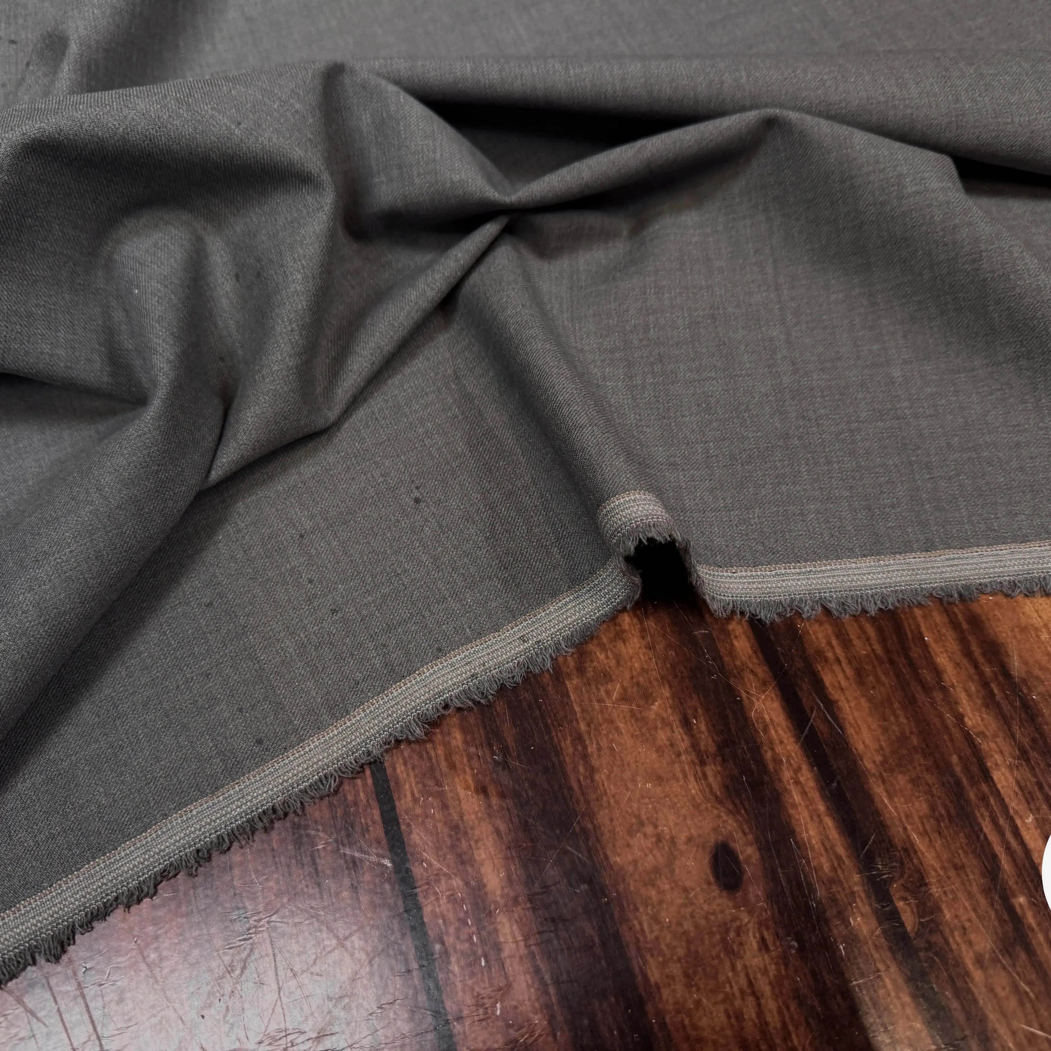 DRAPERIE SERGÉE SUPER 100 GRIS CARREMAN STRETCH - My Little Coupon