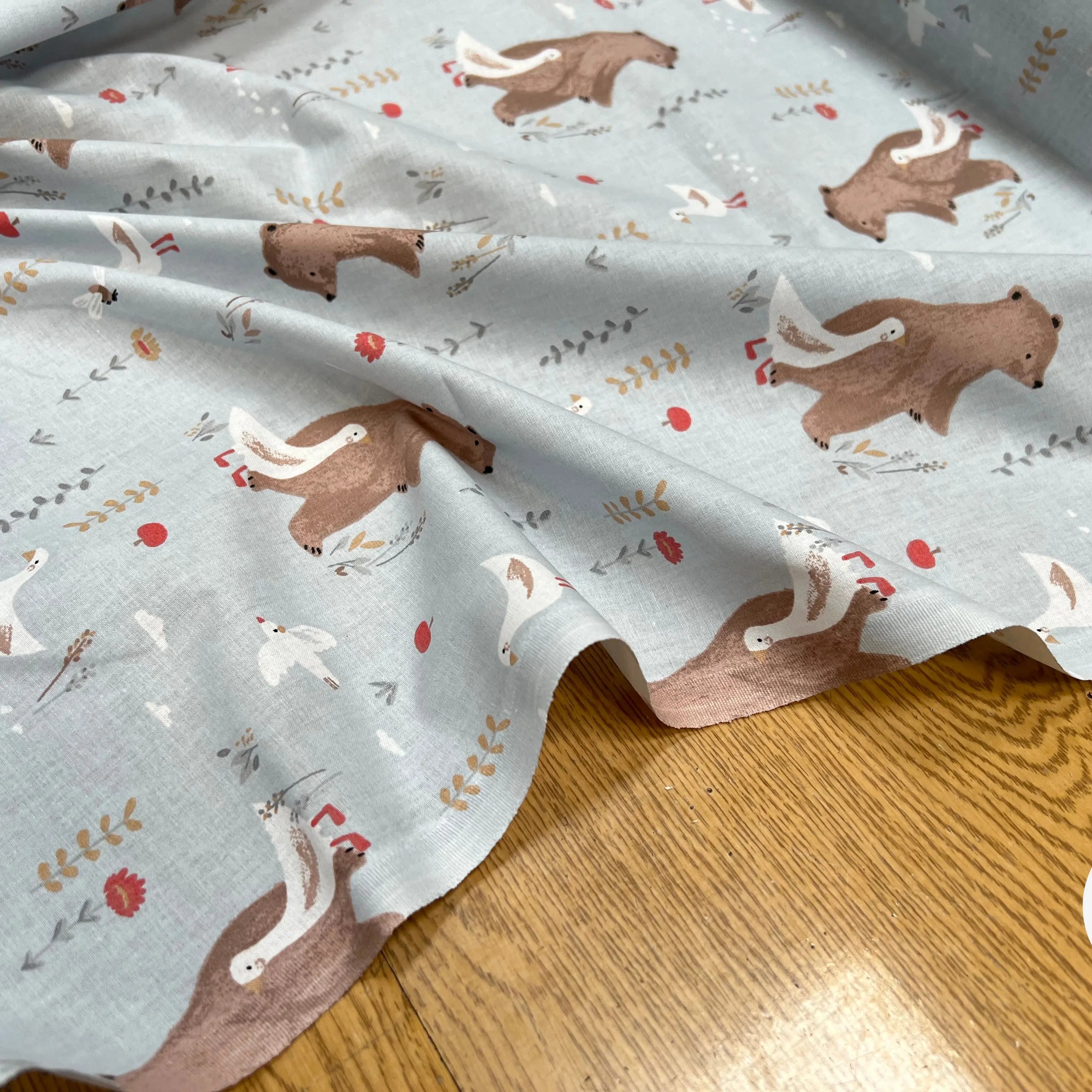 Coton Imprimé NOMINOE Vert / Marron - My Little Coupon